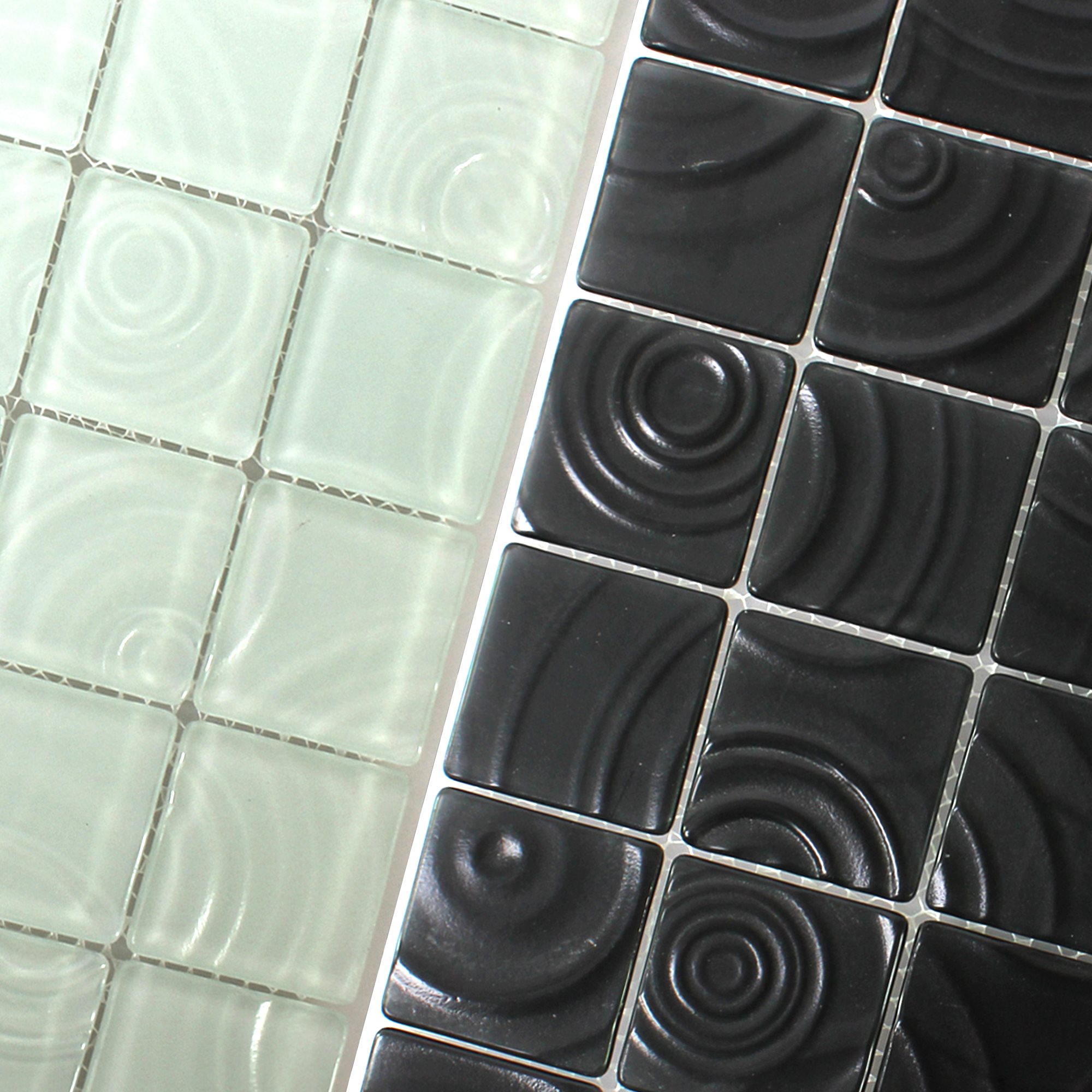 Glasmosaik Mosaik Klarglas Grun Intensiv Metall Effekt Bad Dusche Fliese Top Fliesen