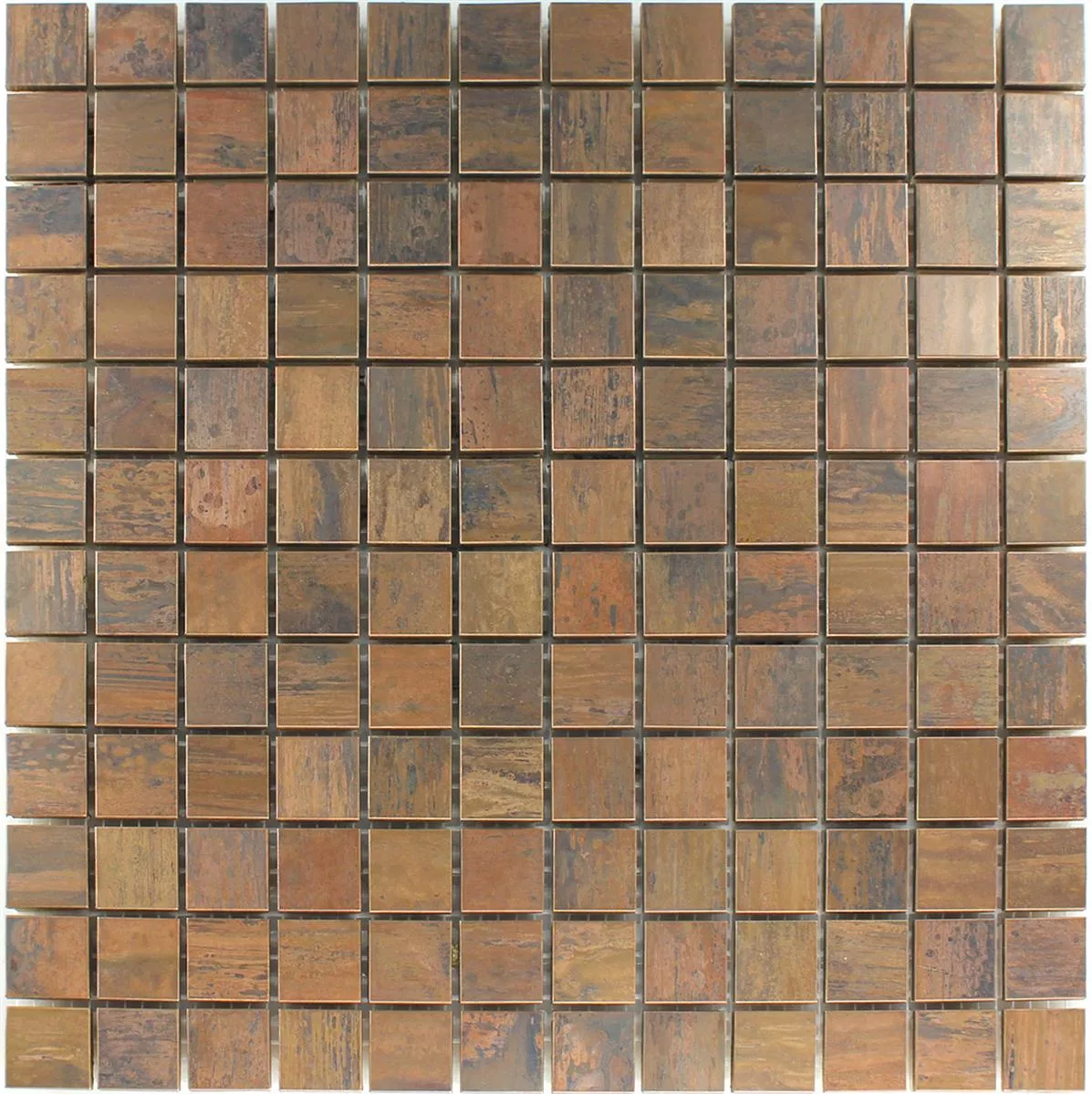 Muster von Mosaikfliesen Kupfer Design 