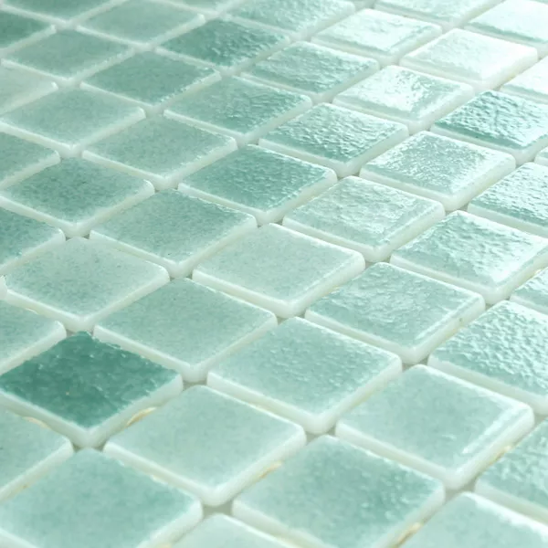 Muster von Glas Schwimmbad Pool Mosaik  Türkis Mix