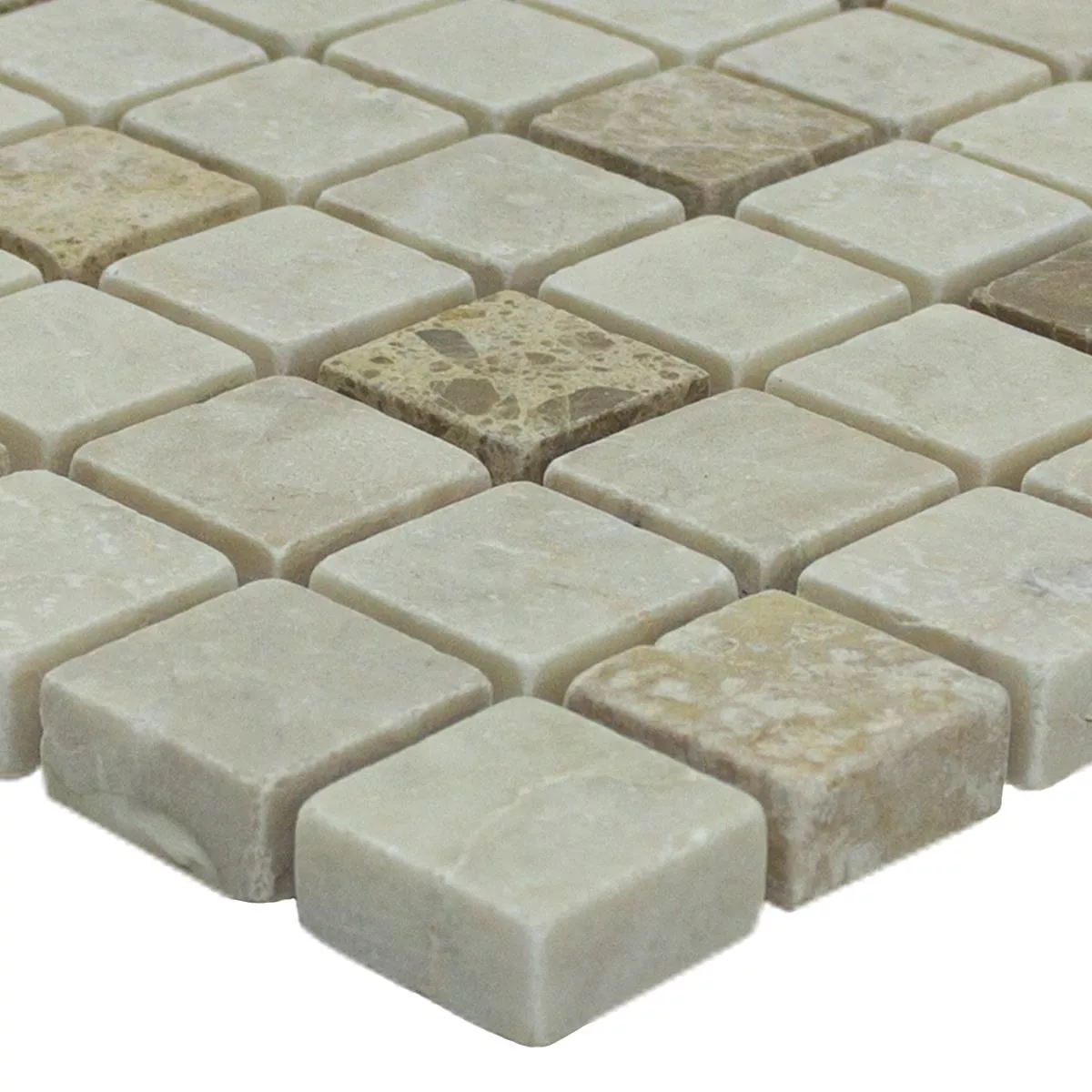 Naturstein Mosaikfliese Fridali Beige Braun