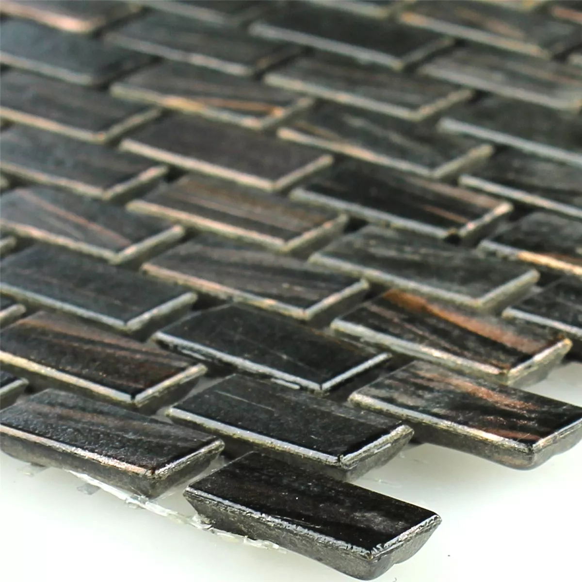 Bricks Muster Muster von Glasmosaik Goldstar Braun Mini Brick - TM33186m