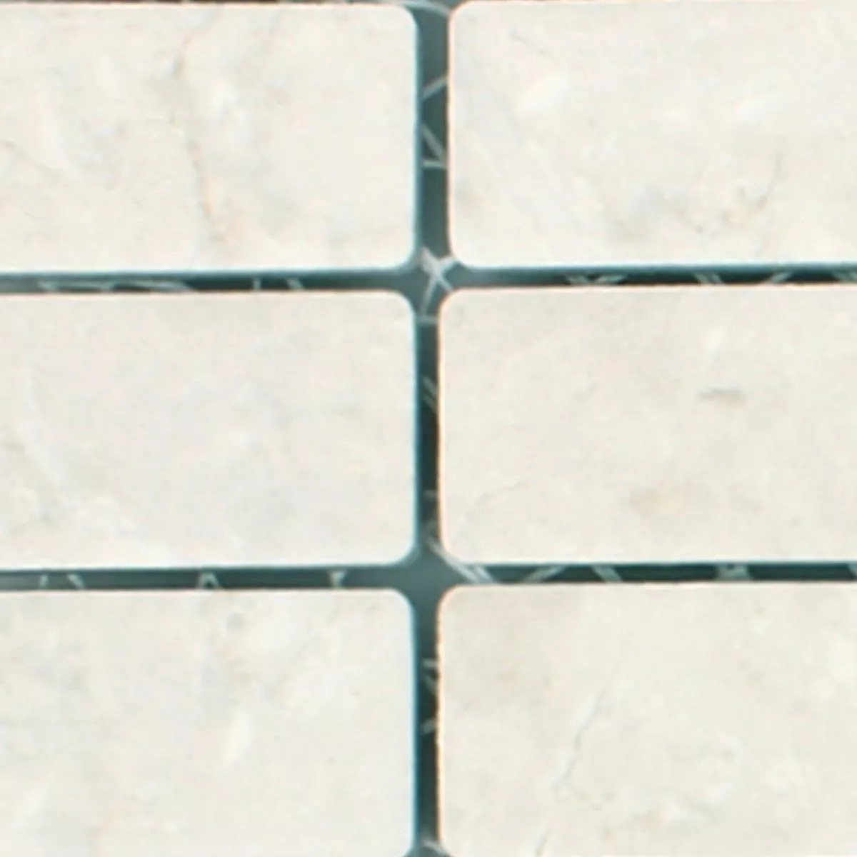 Muster von Mosaikfliesen Keramik Steinoptik Chorol Hellbeige