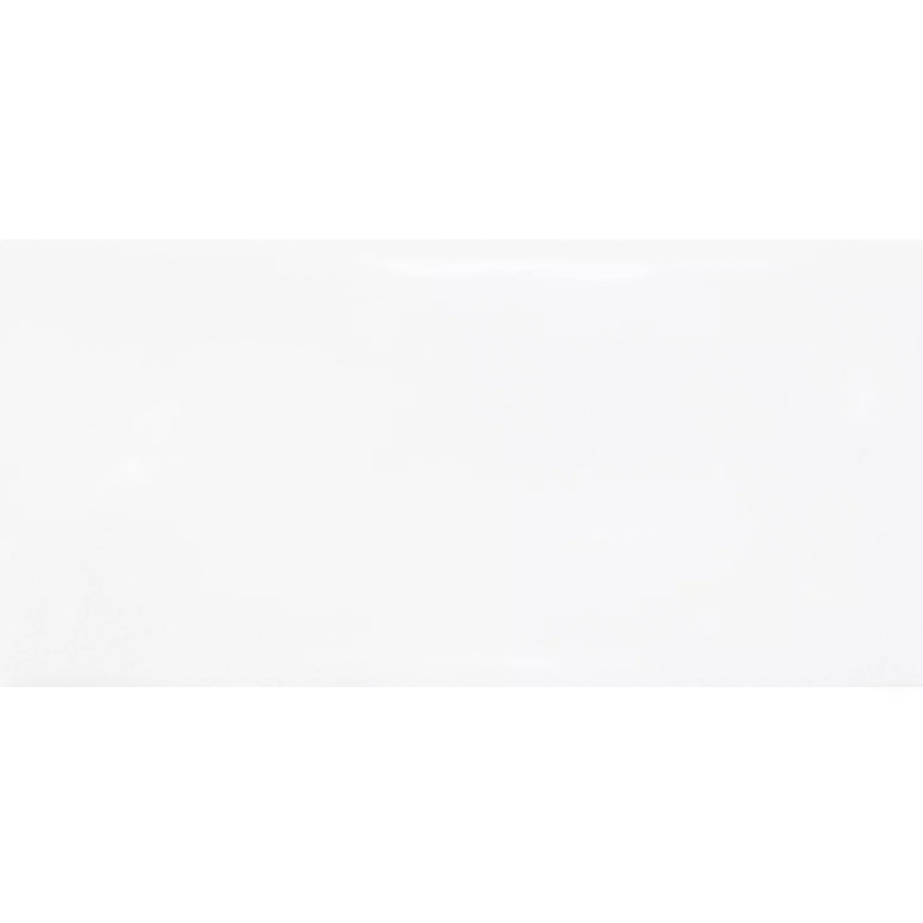 Muster Wandfliesen Mogadischu 7,5x15cm Weiß Glänzend