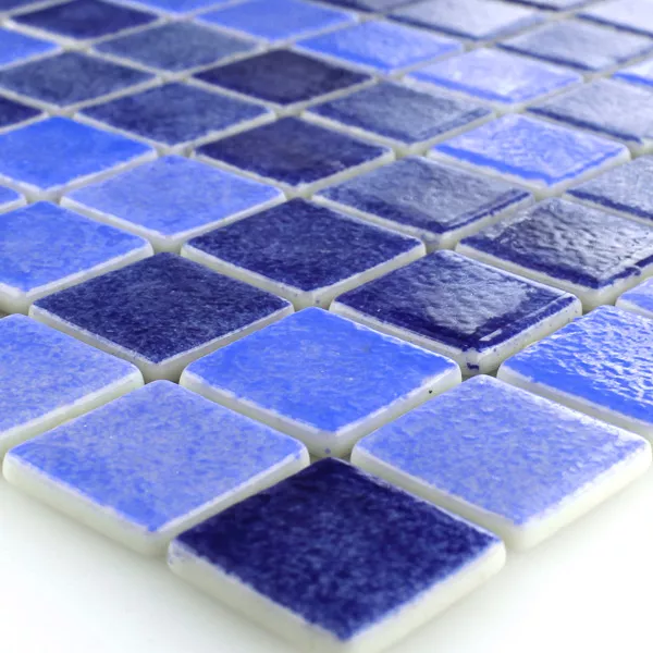 Muster von Glas Schwimmbad Pool Mosaik  Blau Mix