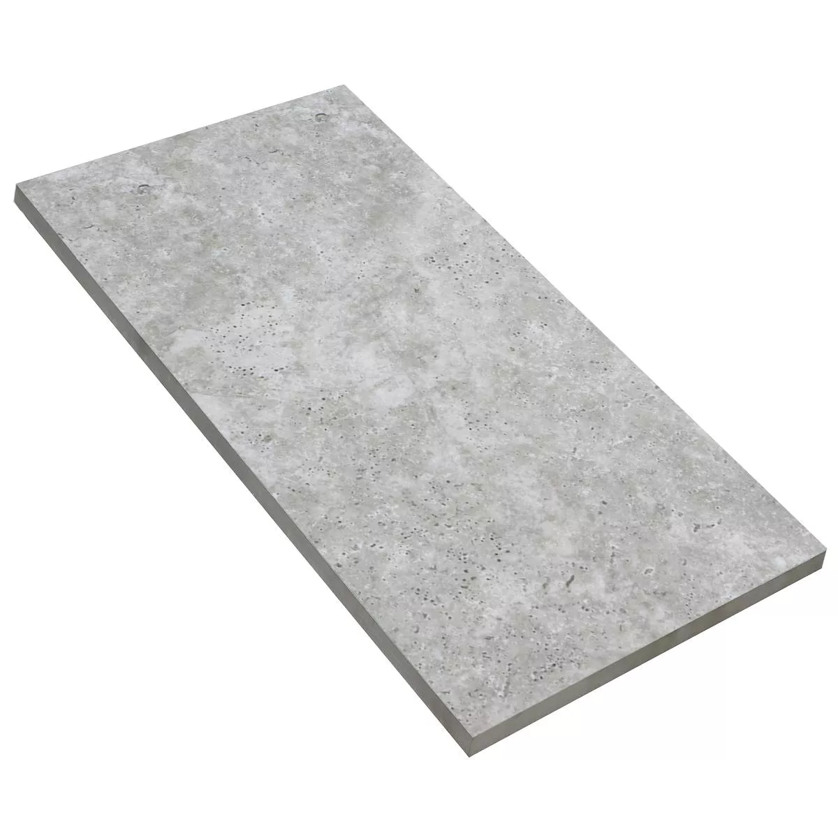 Terrassenplatten Feinsteinzeug Osborne Silber 60x90x2 cm