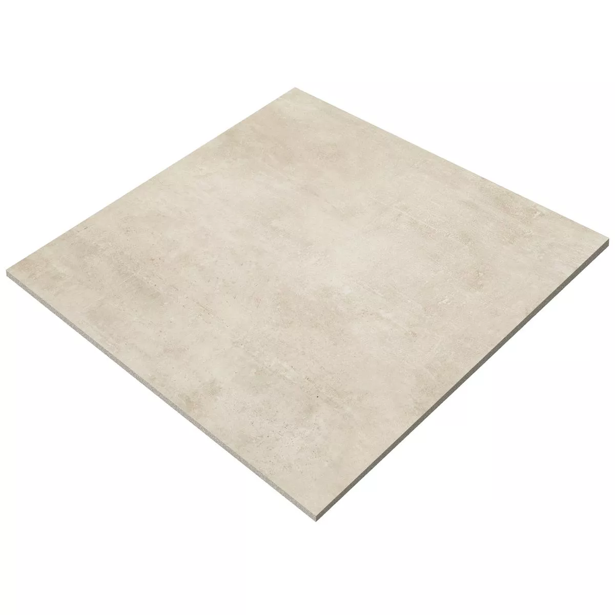 Muster von Bodenfliesen Assos Betonoptik R10/B Beige 60x60cm