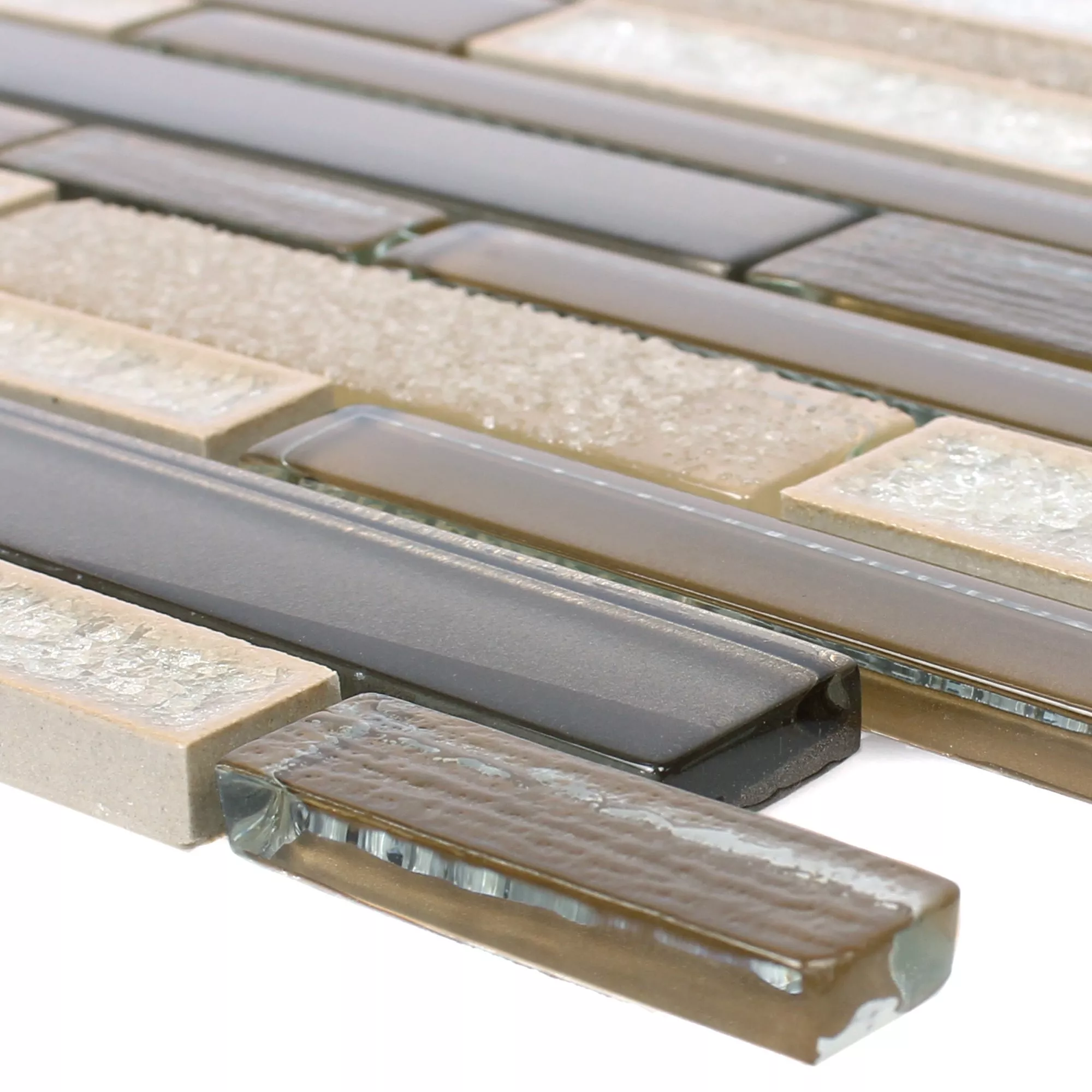 Glas Naturstein Keramik Mosaik Kozan Braun Glas Naturstein Keramik Mosaik Kozan Braun