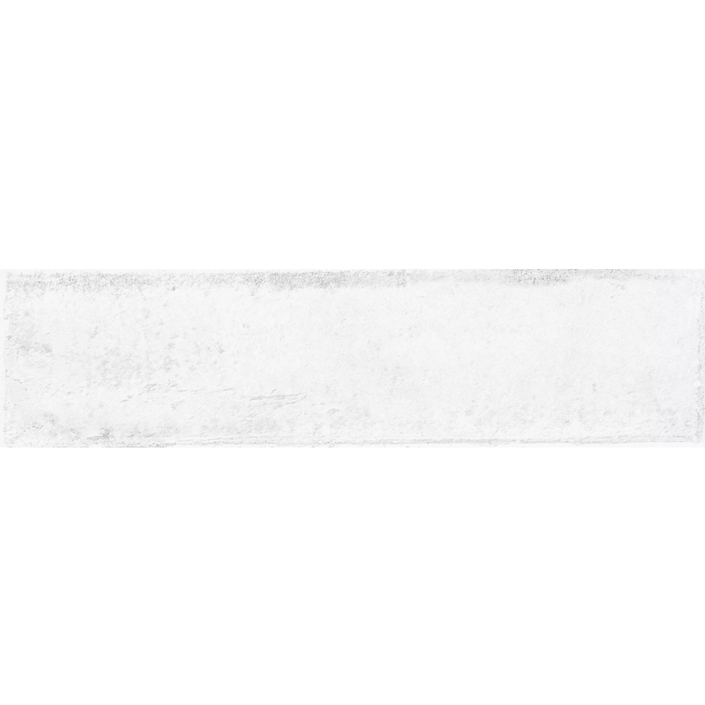 Muster Wandfliesen Maestro Gewellt Glänzend Weiß 7,5x30cm