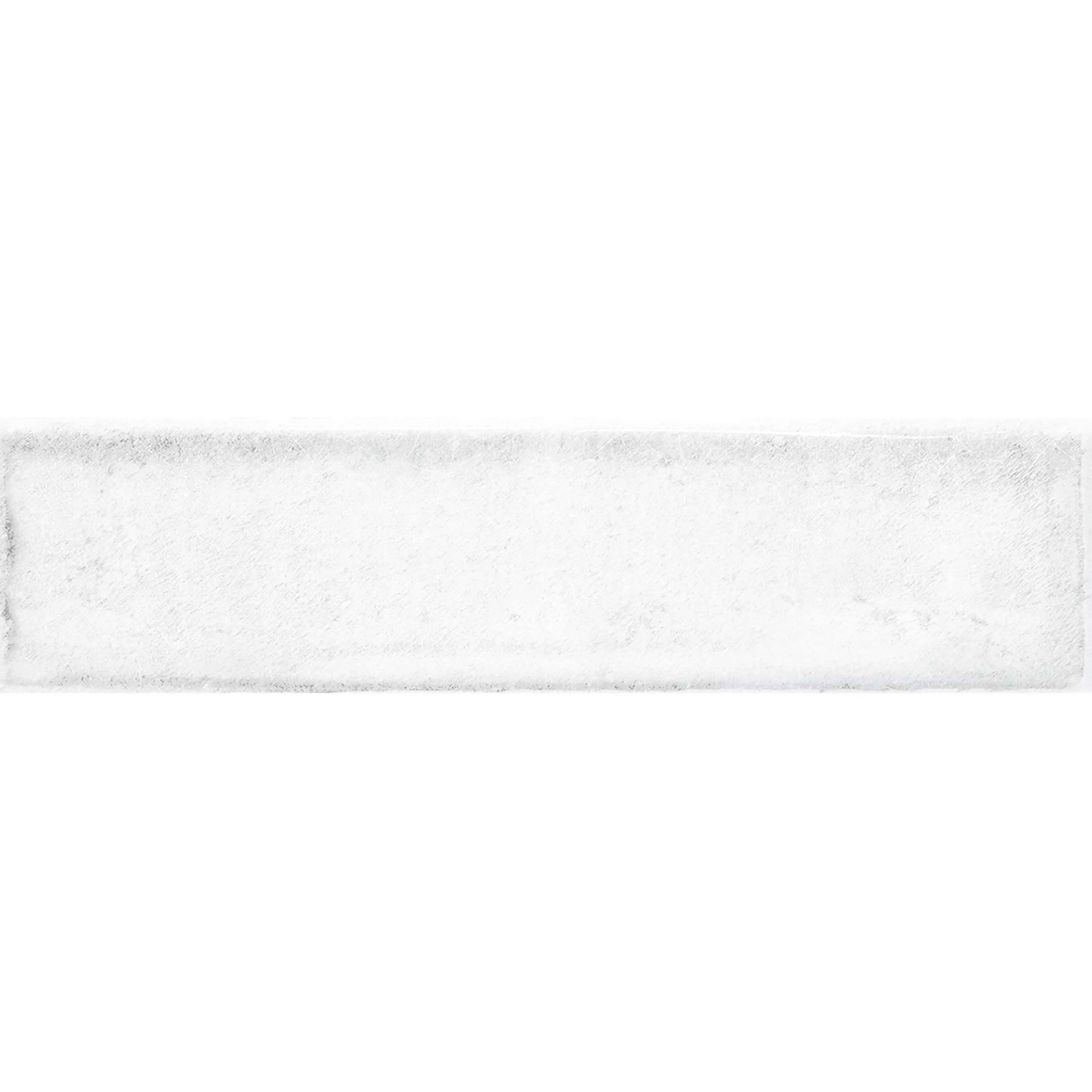 Wandfliesen Maestro Gewellt Glänzend Weiß 7,5x30cm