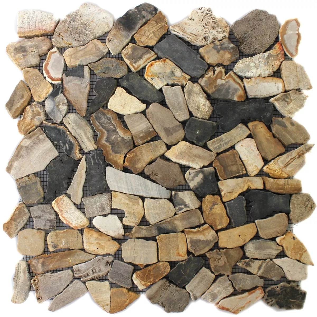 Muster von Mosaikfliesen Marmor Bruch Antik Oak