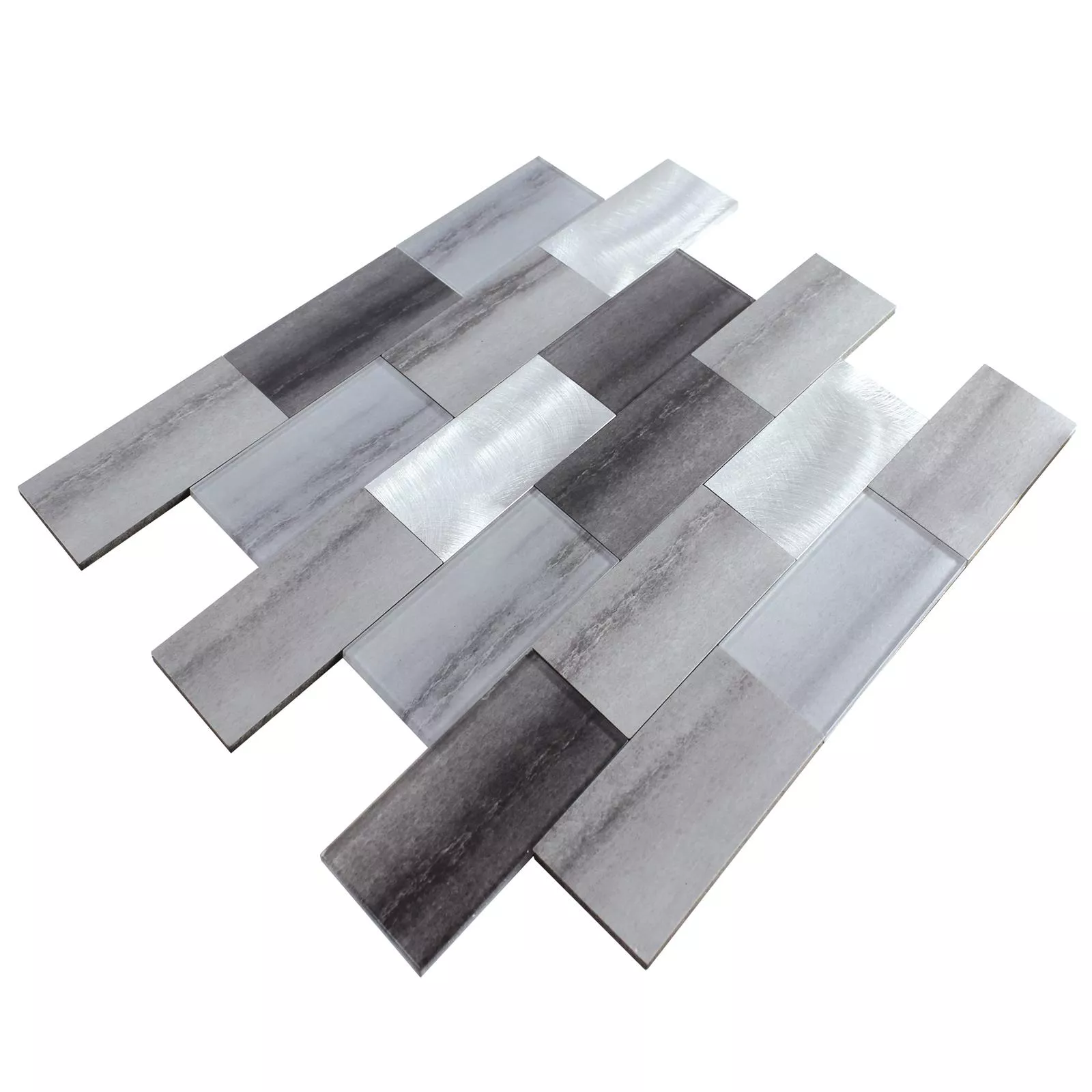 Muster von Glas Metall Mosaik Xiamen Selbstklebend