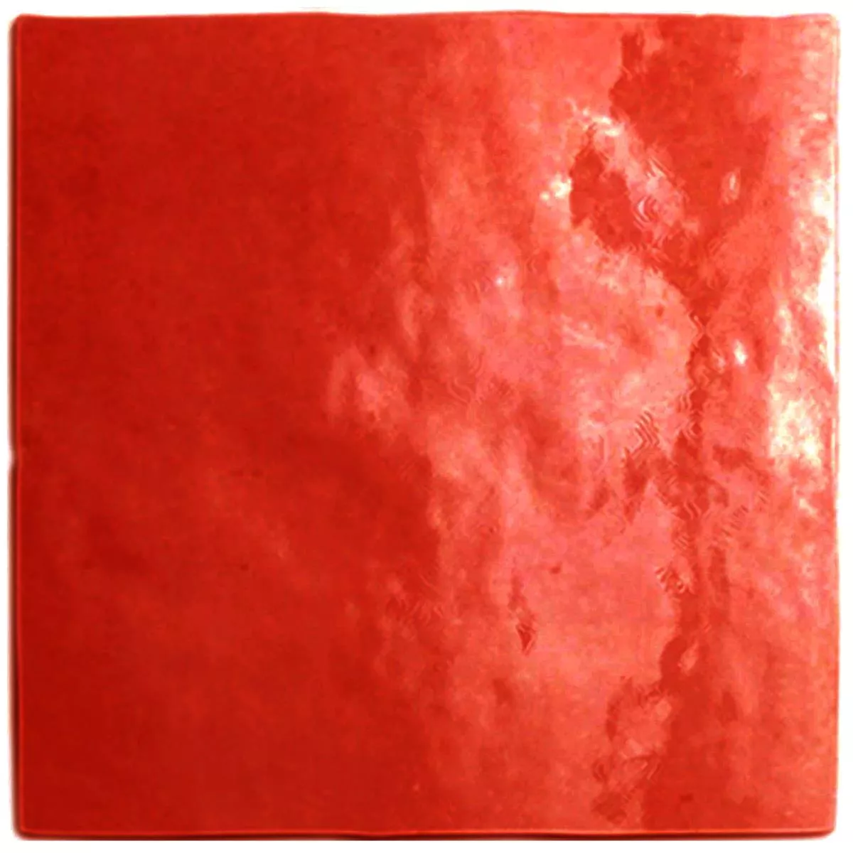 Wandfliese Rebecca Gewellt Rot 16,2x16,2cm Wandfliese Rebecca Gewellt Rot 16,2x16,2cm