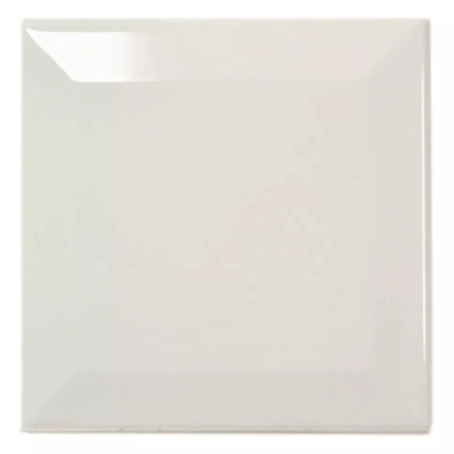Metrofliese Grau Glänzend 10x10 cm Facette Catarina Perla