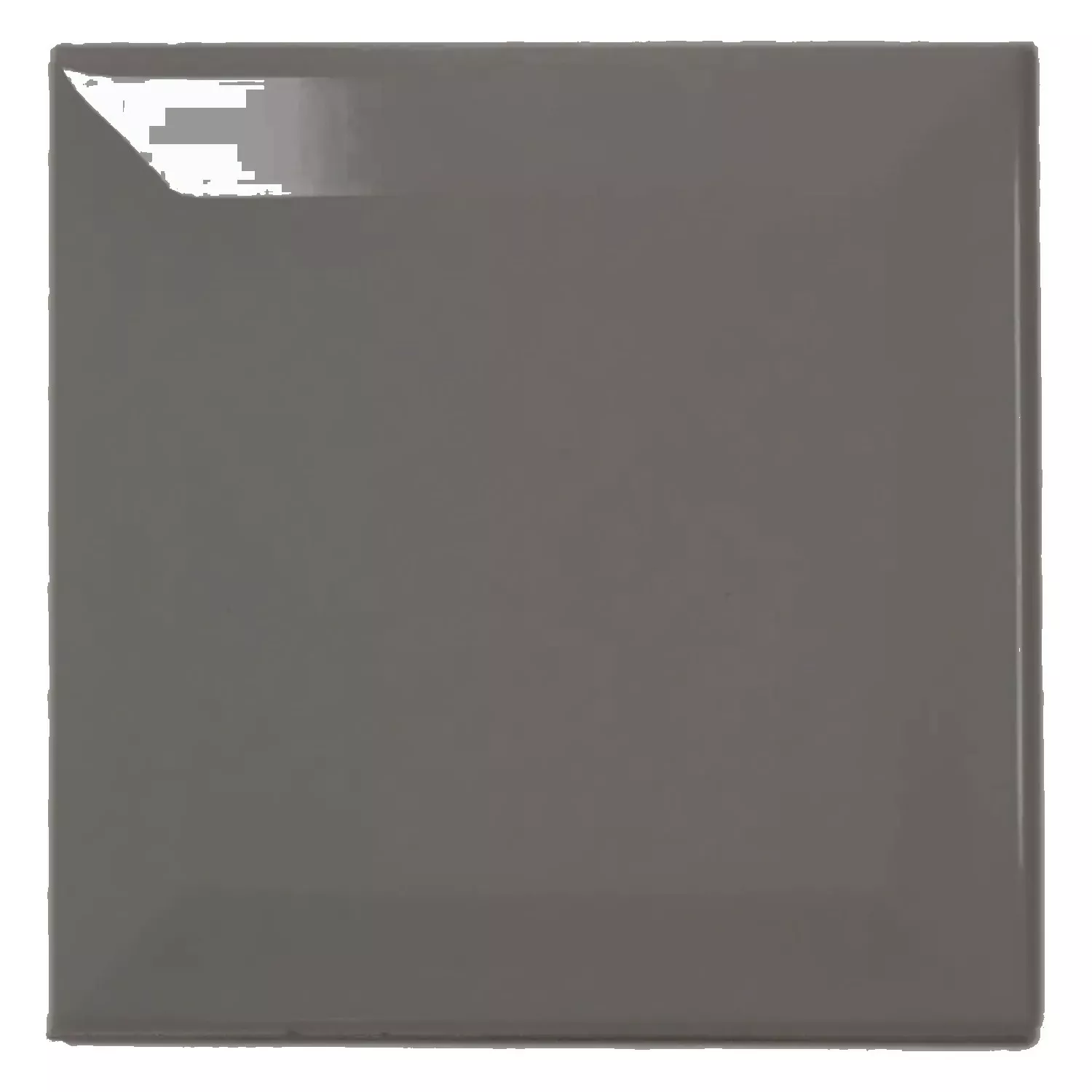 Metrofliese Grau Glänzend 10x10 cm Facette Catarina Marengo
