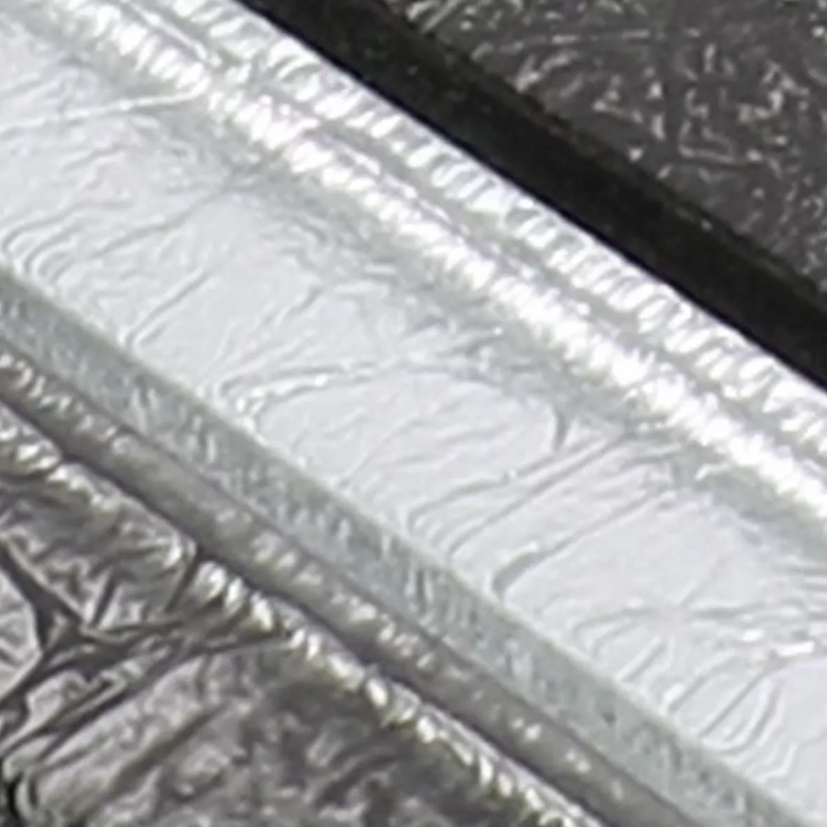 Muster von Glasmosaik Fliesen Curlew Schwarz Silber Verbund