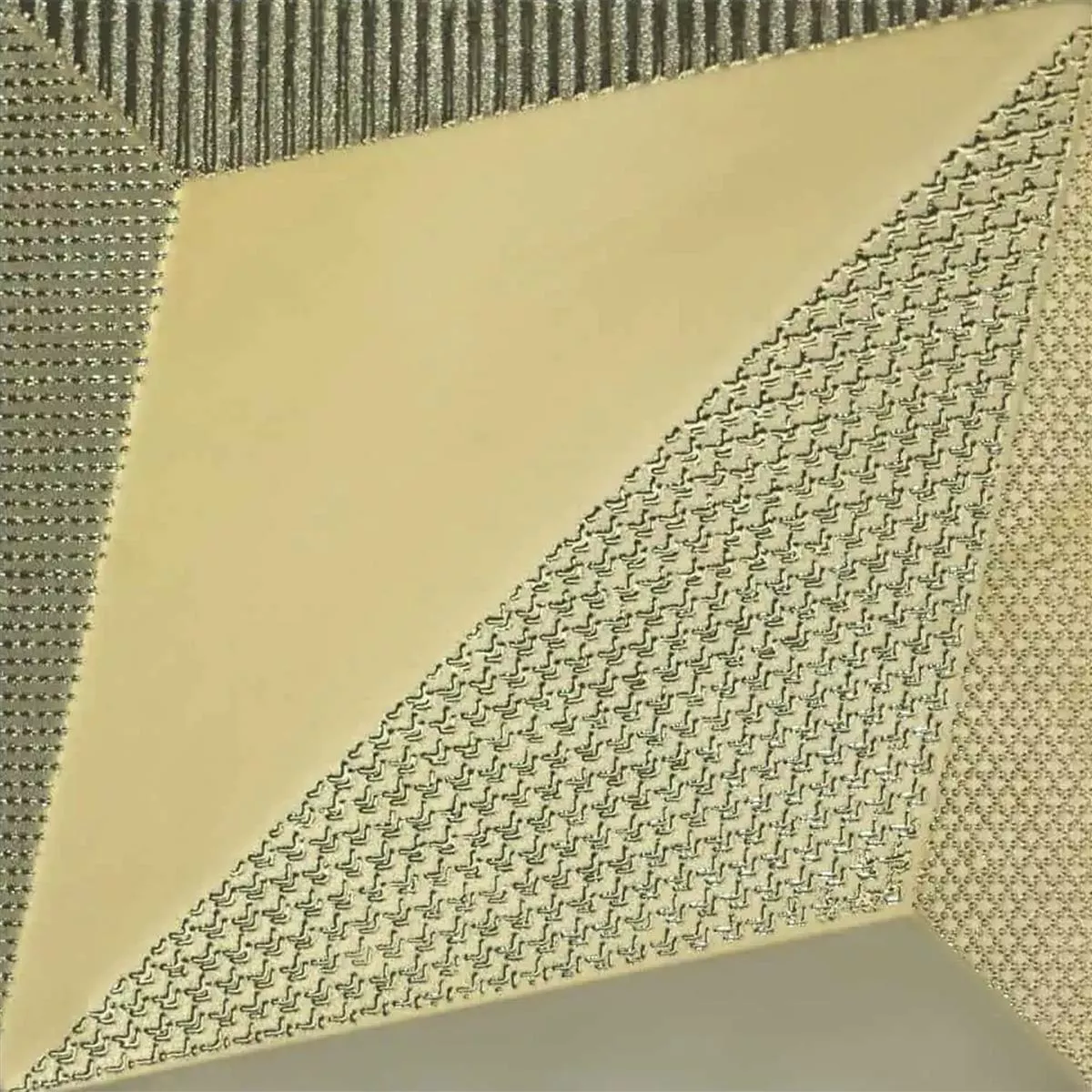 Wandfliesen Skyline 3D Origami Exklusiv Strukturiert Gold