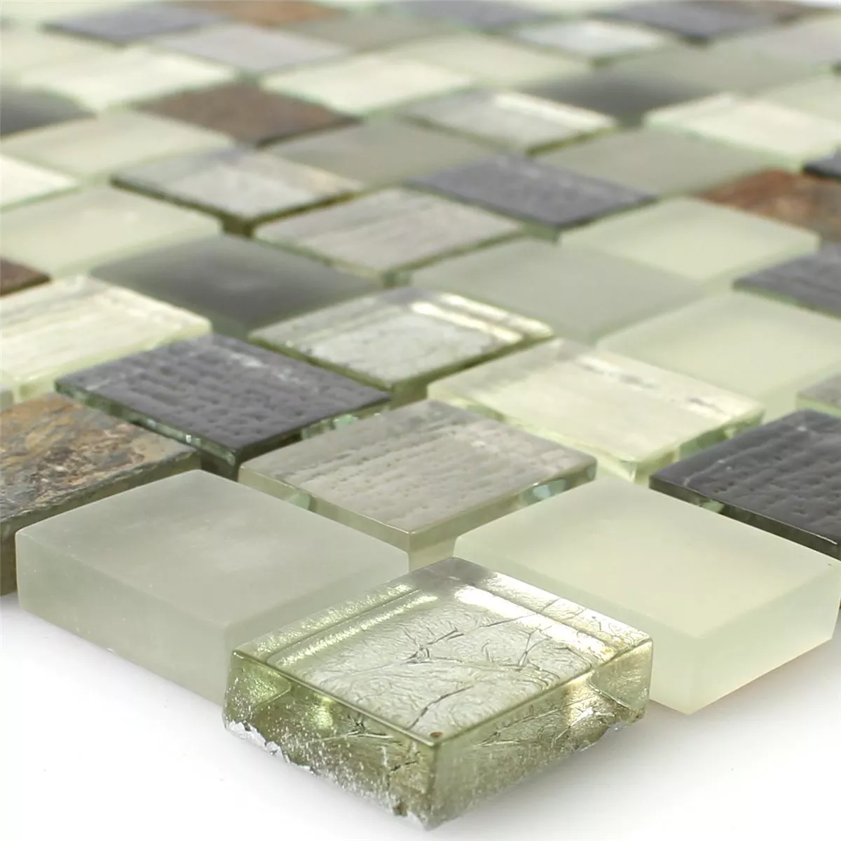 Glas Naturstein Mosaikfliesen Ortega Rustik