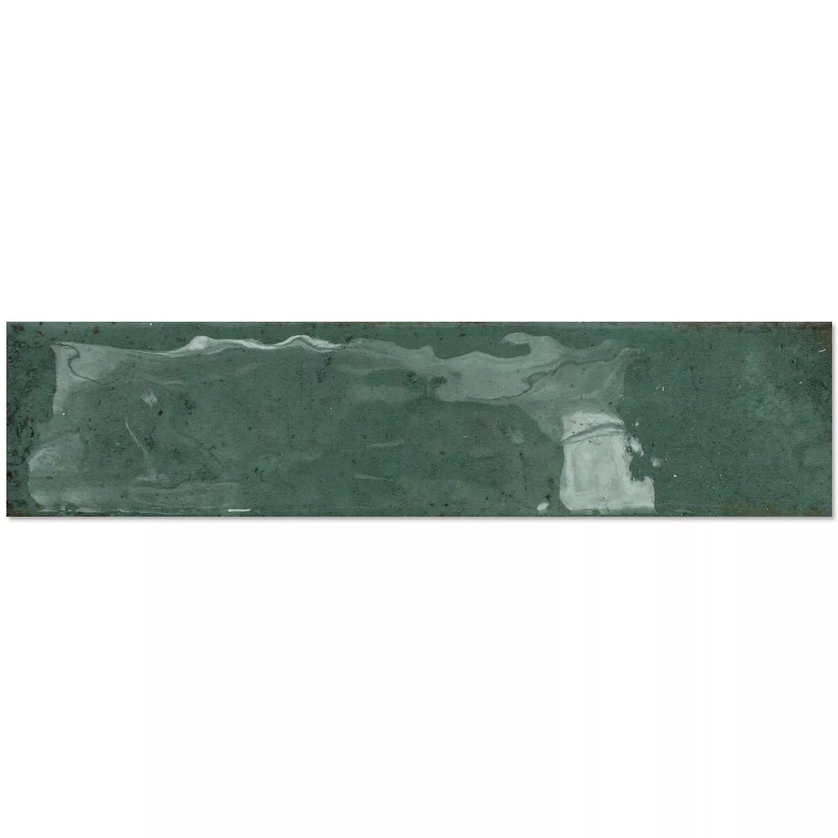Wandfliesen Kiowa Glänzend Gewellt Grün 6x25cm Wandfliesen Kiowa Glänzend Gewellt Grün 6x25cm