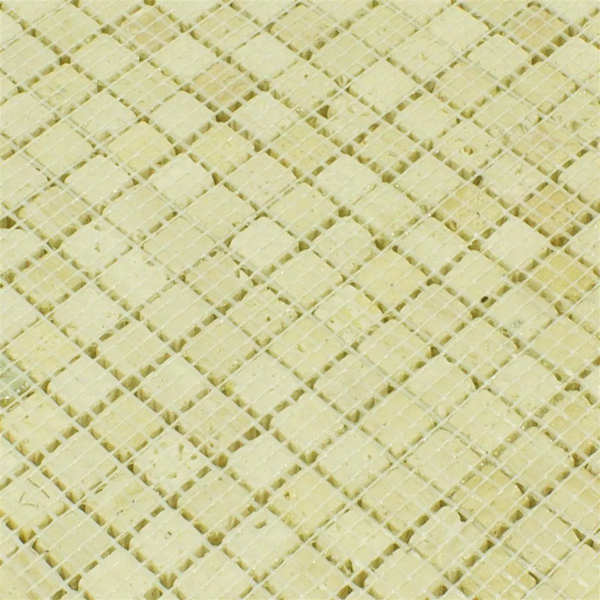 Muster von Marmor Naturstein Mosaik Fliesen Antika Mix Gold Creme