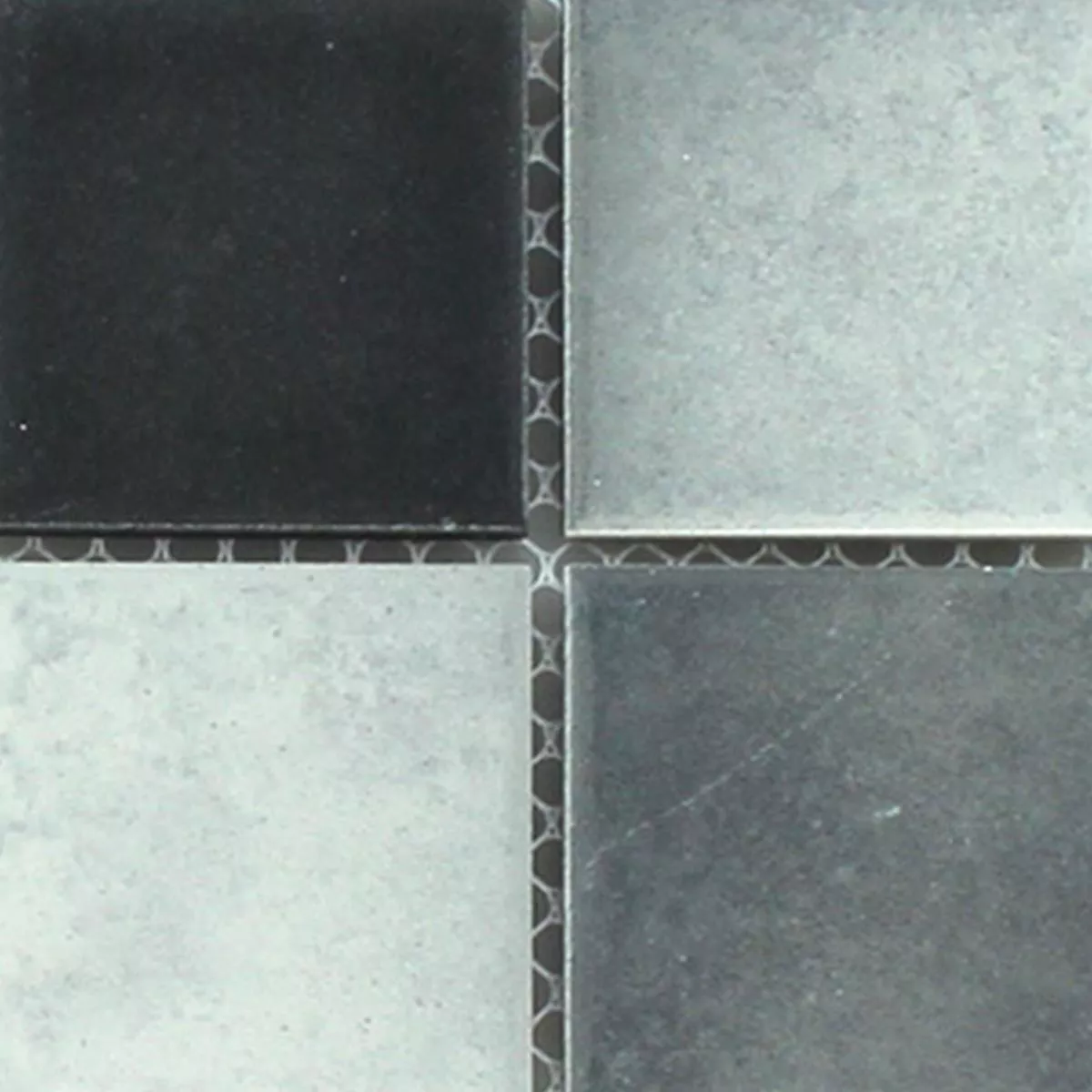 Muster von Mosaikfliesen Keramik Rutschhemmend Grau Mix