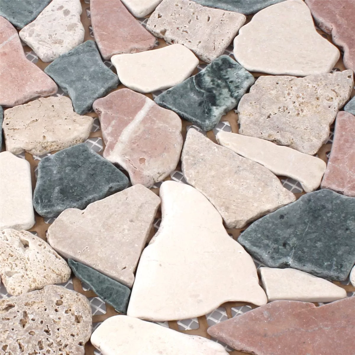 Muster von Mosaikfliesen Marmor Bruch Multi