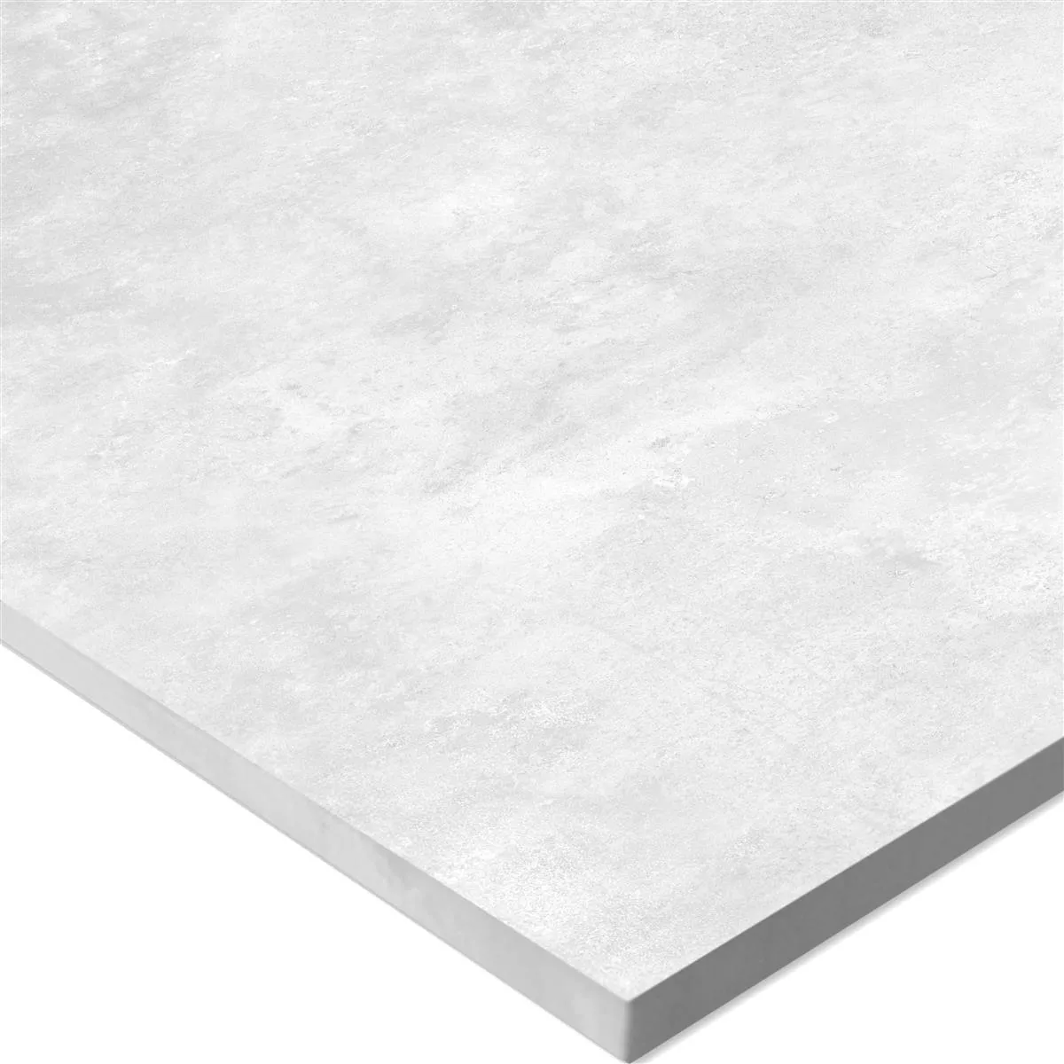 Bodenfliese Illusion Metalloptik Lappato Weiß 60x60cm