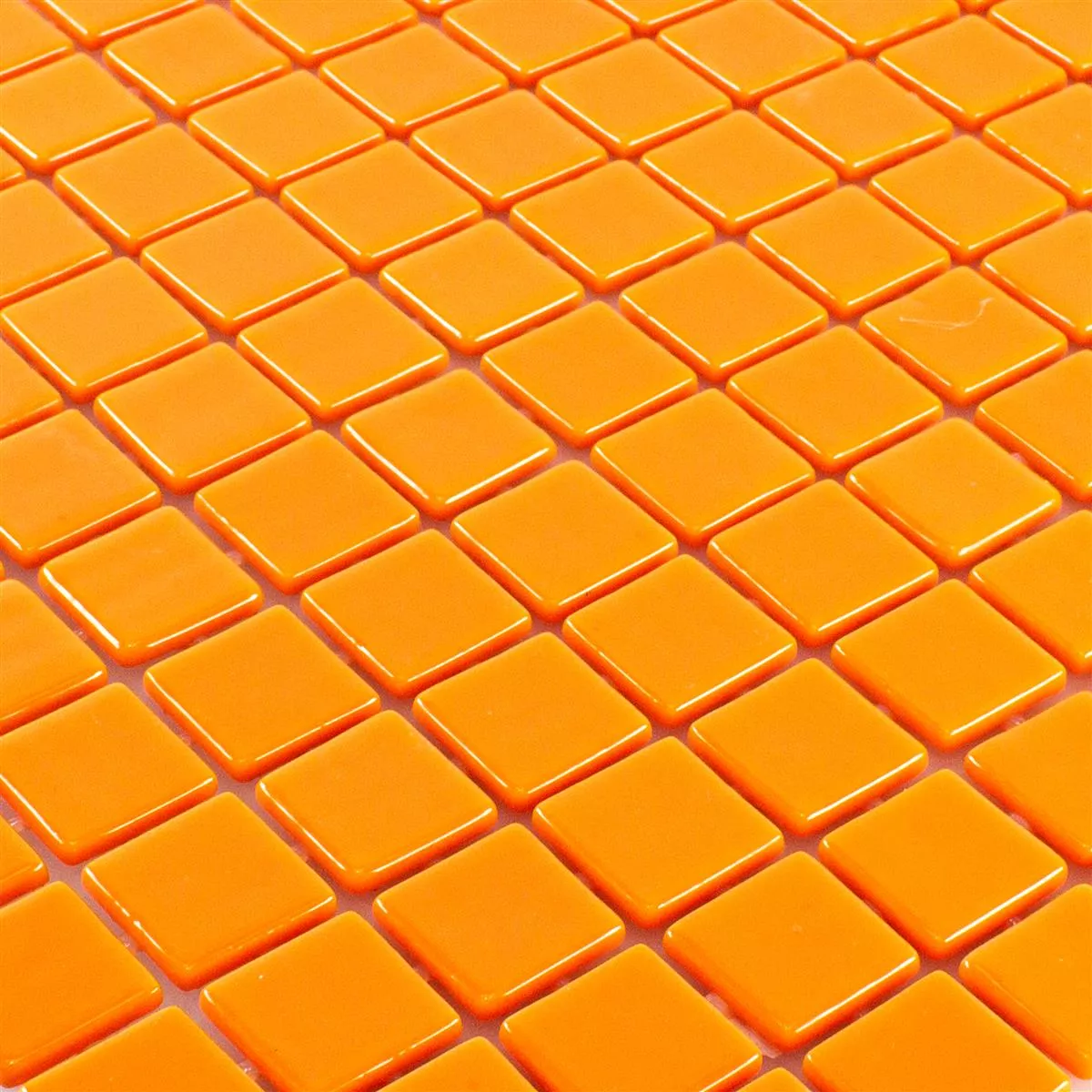Glas Pool Schwimmbad Mosaik Pixley Orange