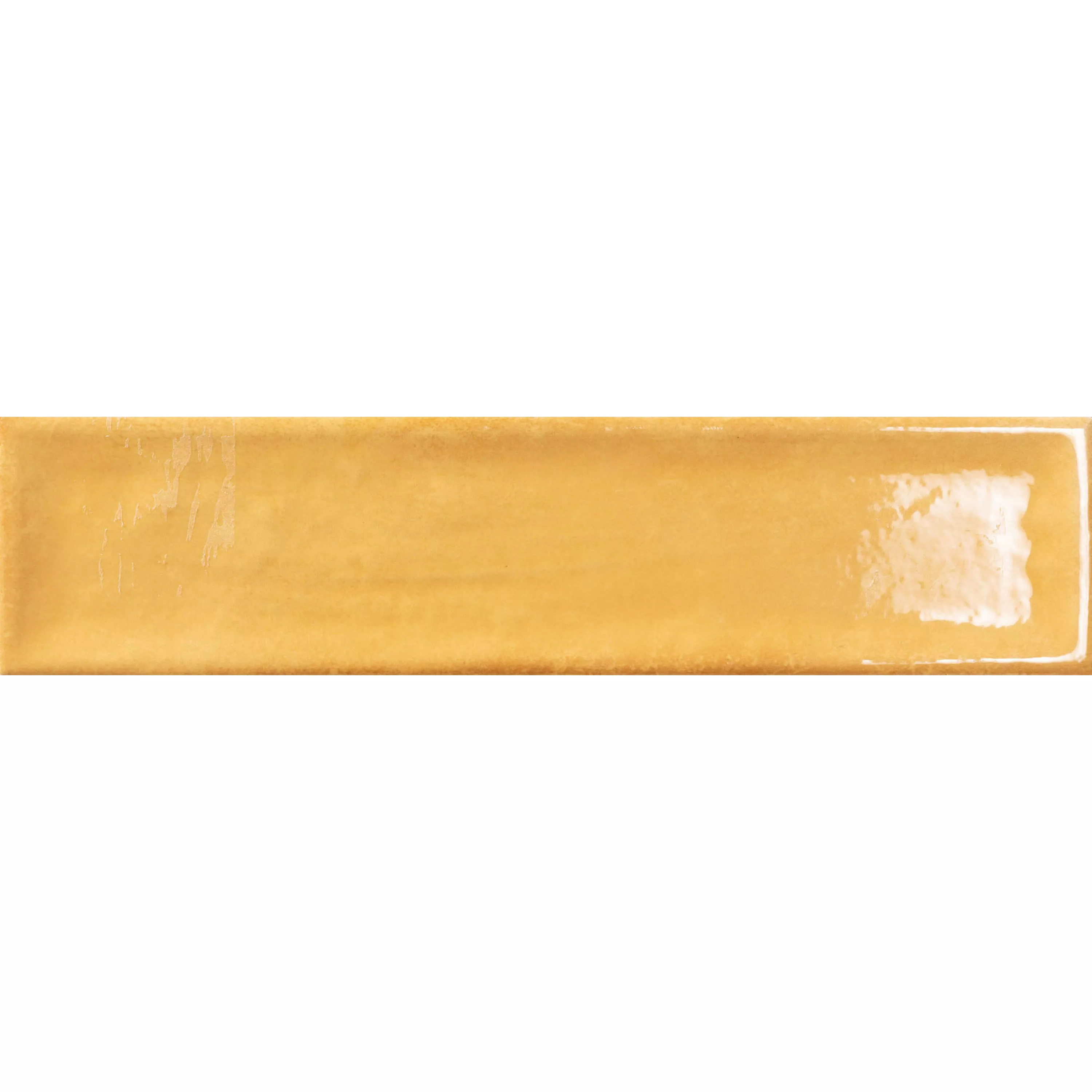 Wandfliesen Pascal Glänzend Innen Facette  Gelb 7,5x30cm Wandfliesen Pascal Glänzend Innen Facette  Gelb 7,5x30cm