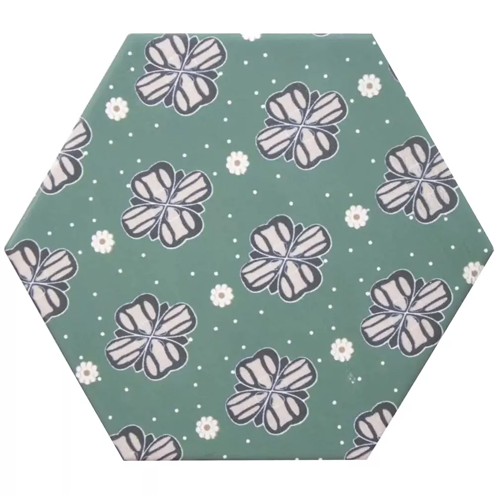 Feinsteinzeug Fliesen Modena Hexagon Decor 7