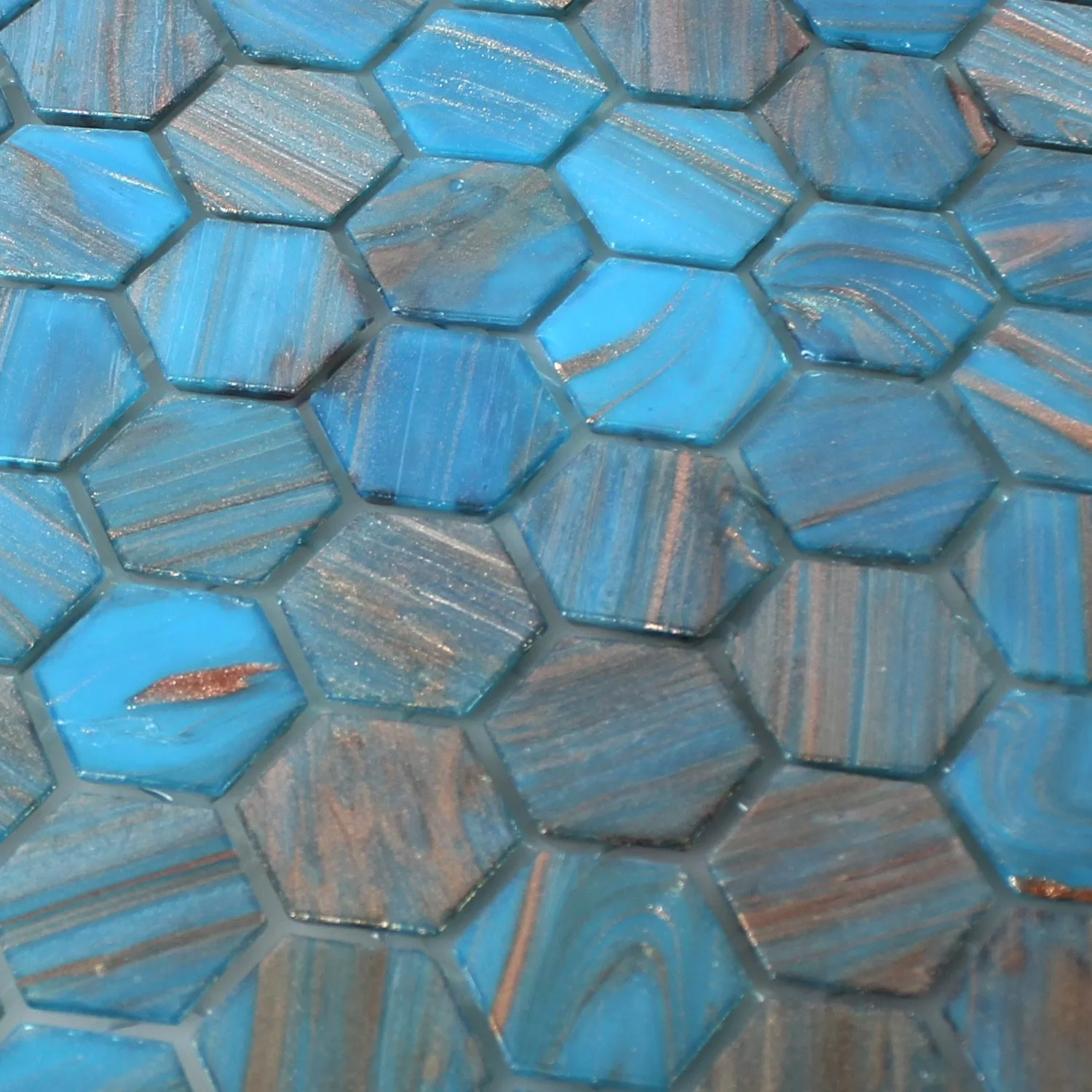 Mosaikfliesen Trend-Vi Glas Hexagonal 242