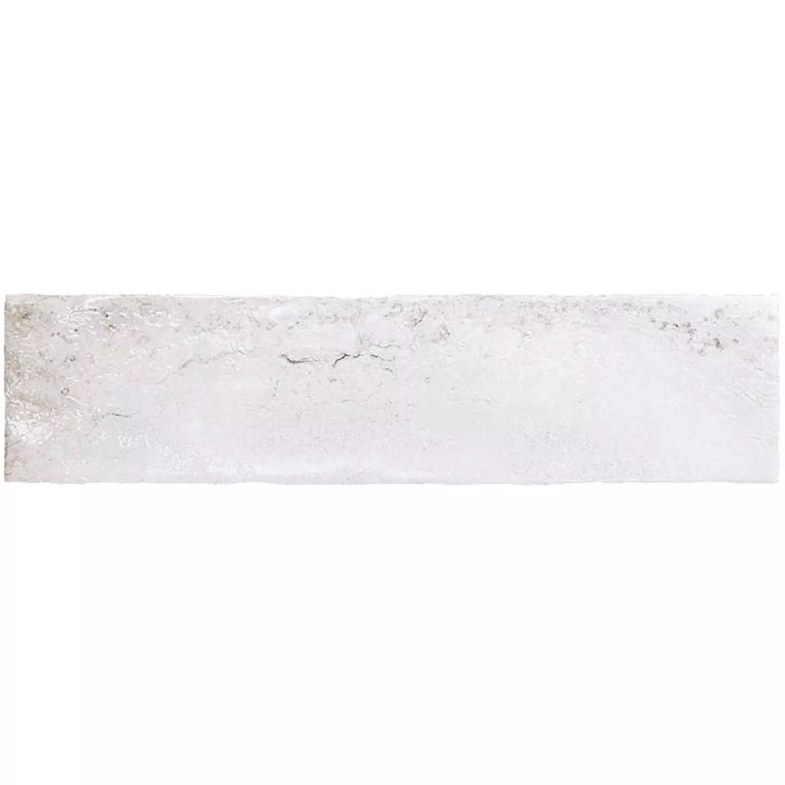 Wandfliesen Wilhelmsburg Gewellt 7,5x30cm Weiß