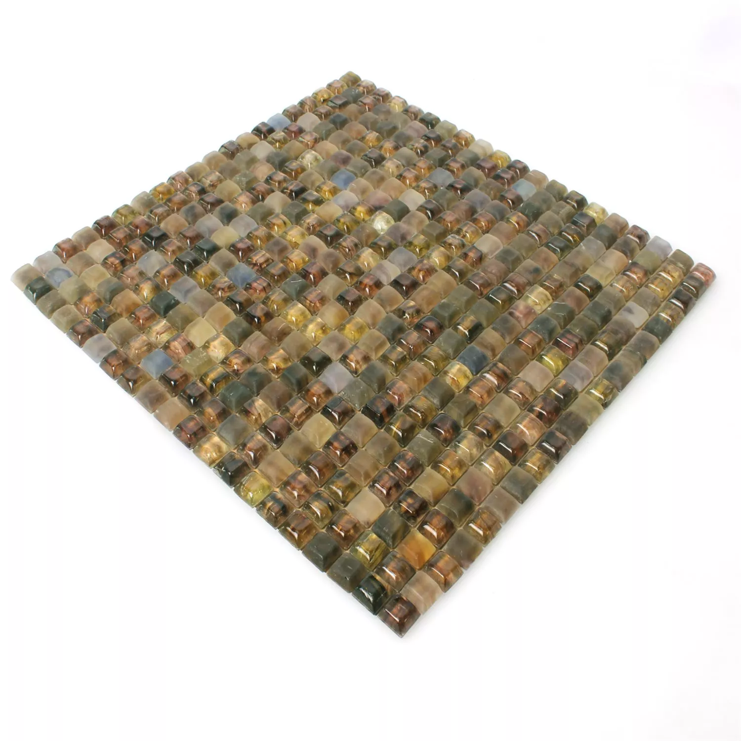 Muster von Glas Schwimmbad Pool Mosaik Fliesen Pergamon Braun