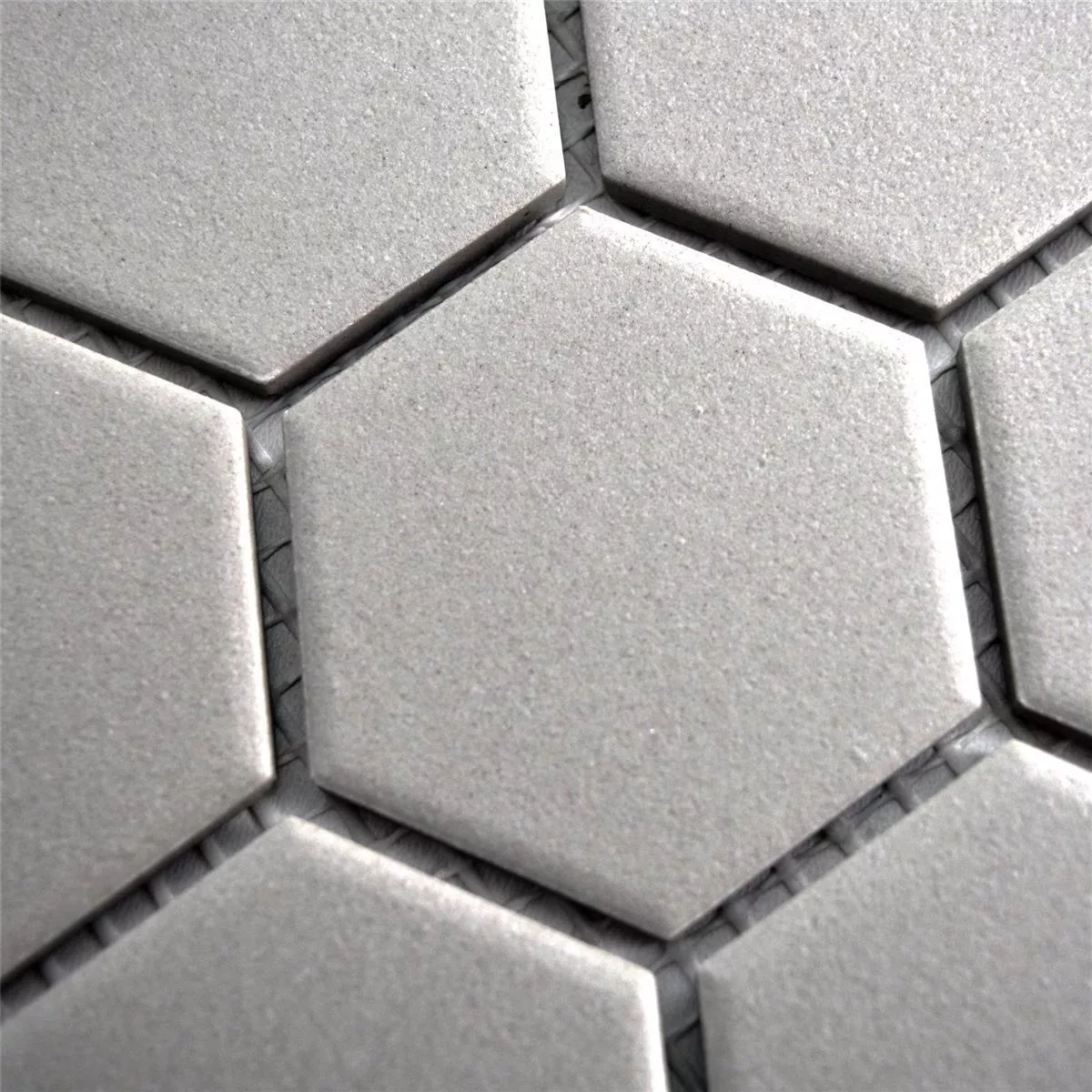 Keramik Mosaikfliesen Begomil Unglasiert Grau