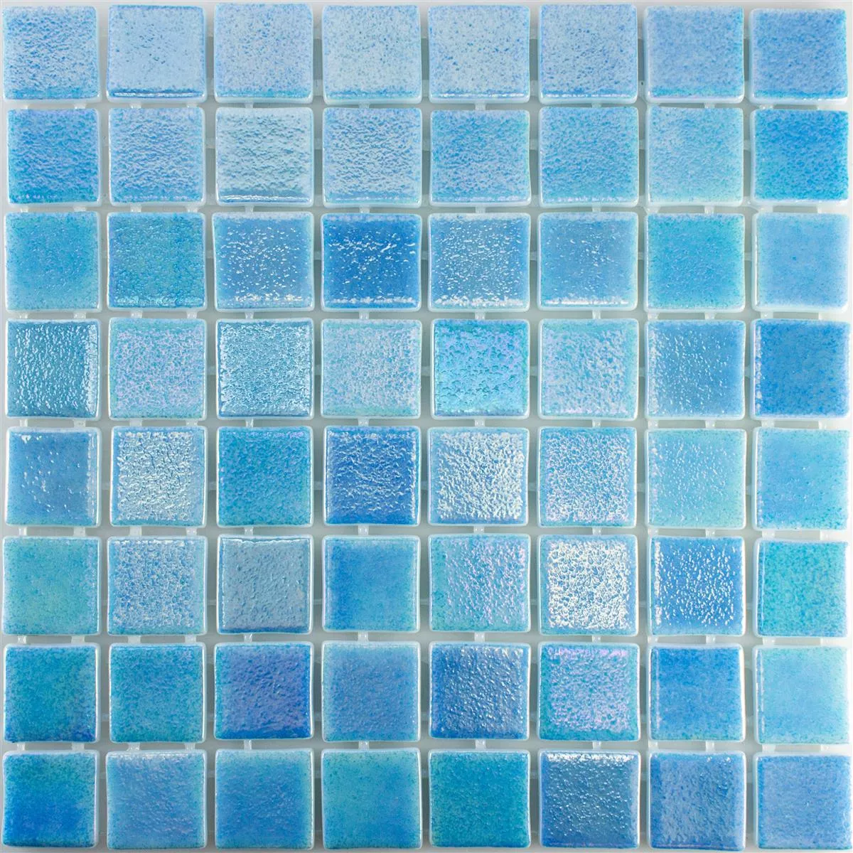 Glas Schwimmbad Pool Mosaik McNeal Hellblau 38