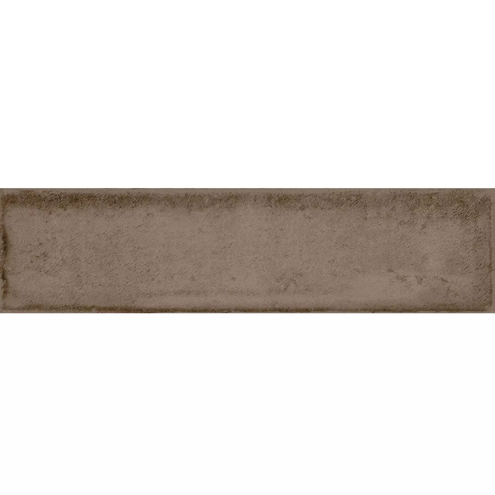 Wandfliesen Maestro Gewellt Glänzend Braun 7,5x30cm Wandfliesen Maestro Gewellt Glänzend Braun 7,5x30cm