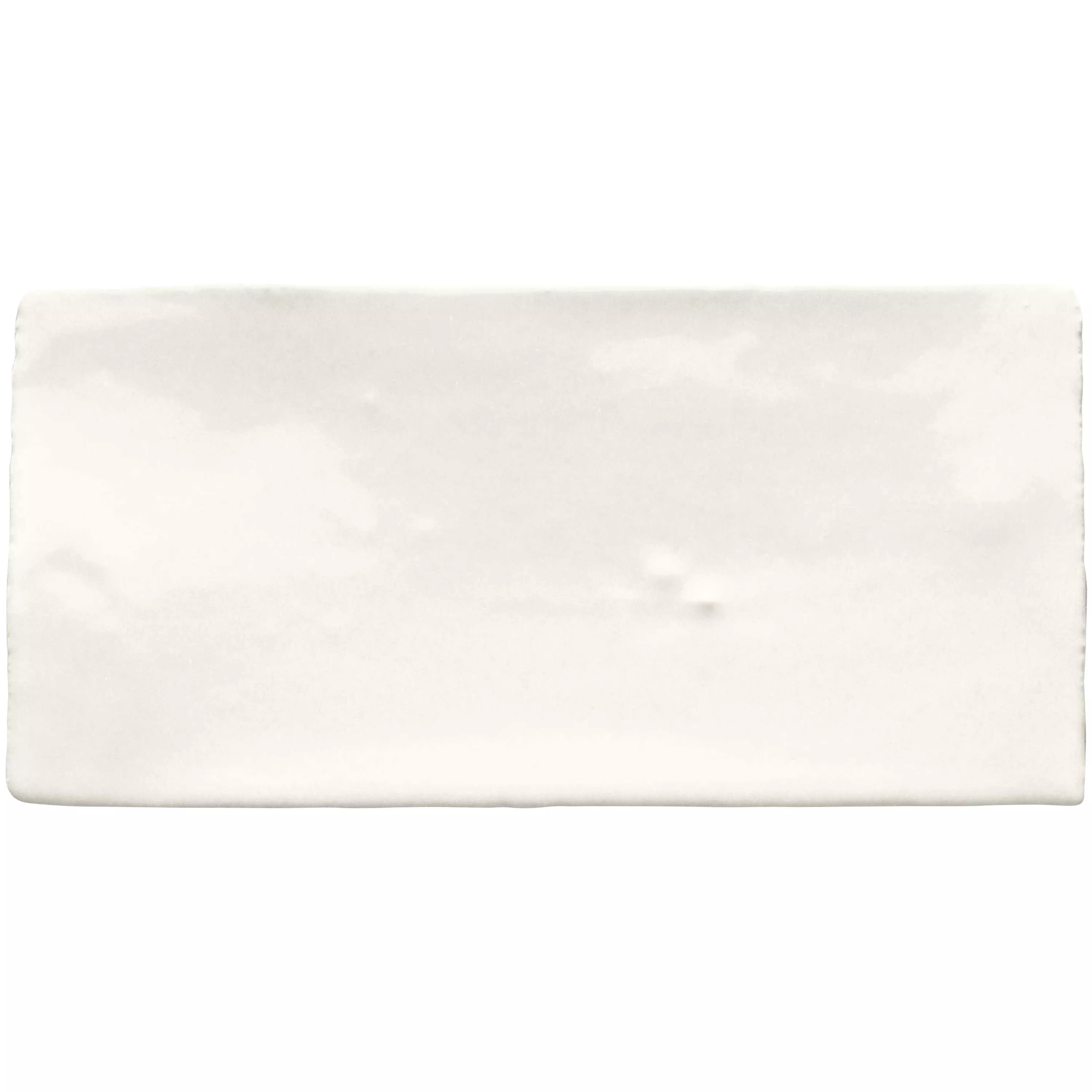 Wandfliese Algier Handgemacht 7,5x15cm Weiß
