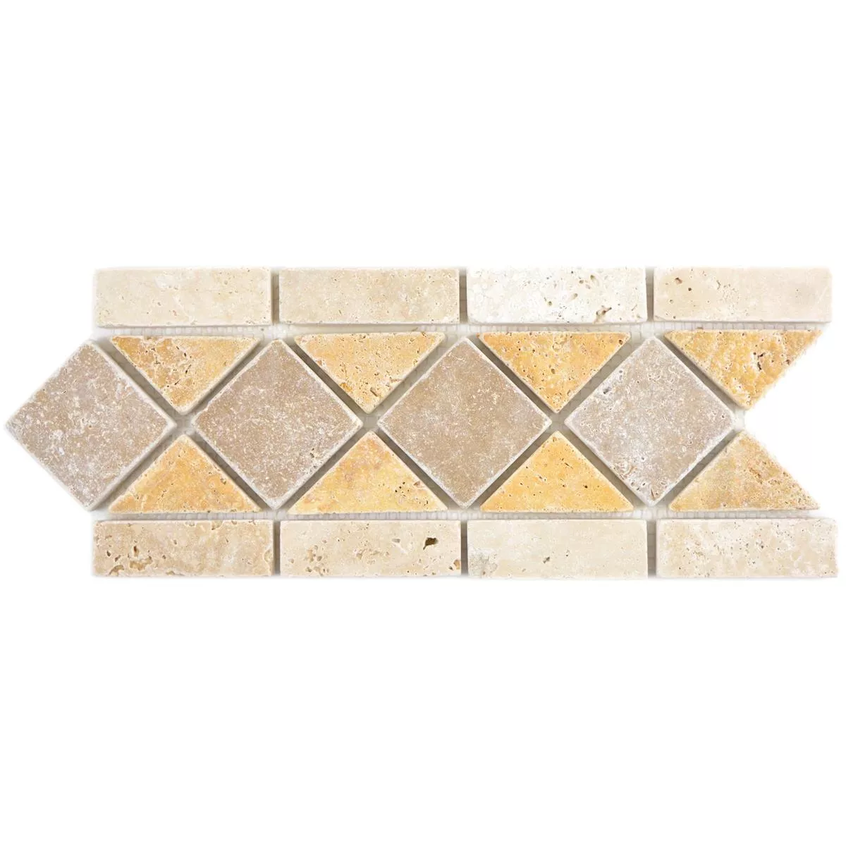 Naturstein Bordüre Valat Beige Braun Gold Naturstein Bordüre Valat Beige Braun Gold