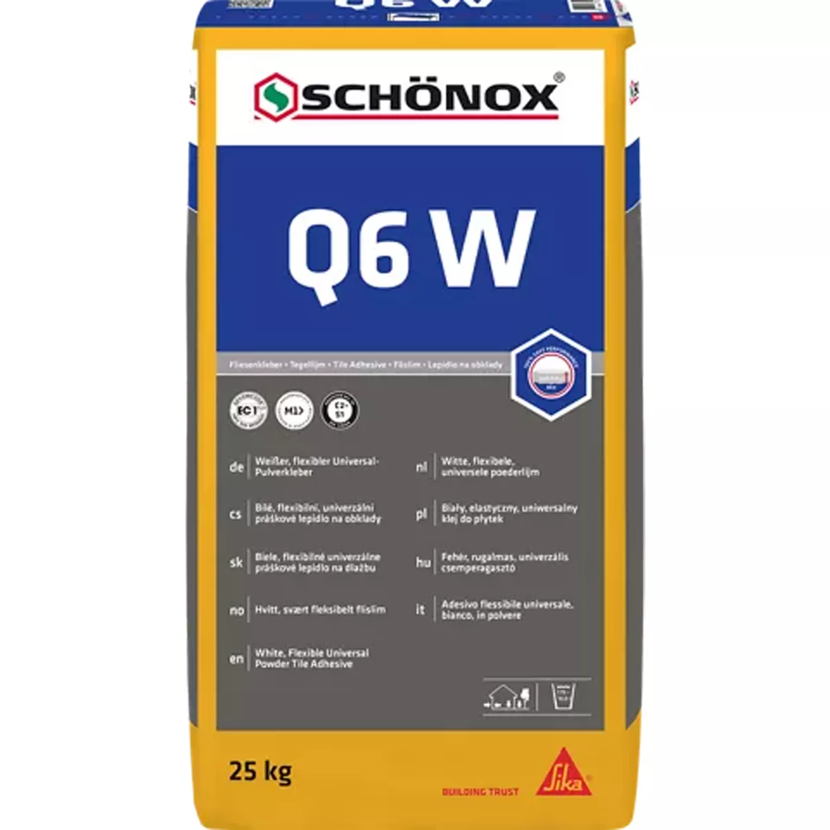 Fliesenkleber Schönox Q6 W (Wand&Boden) Universalkleber (25Kg) (Weiß)