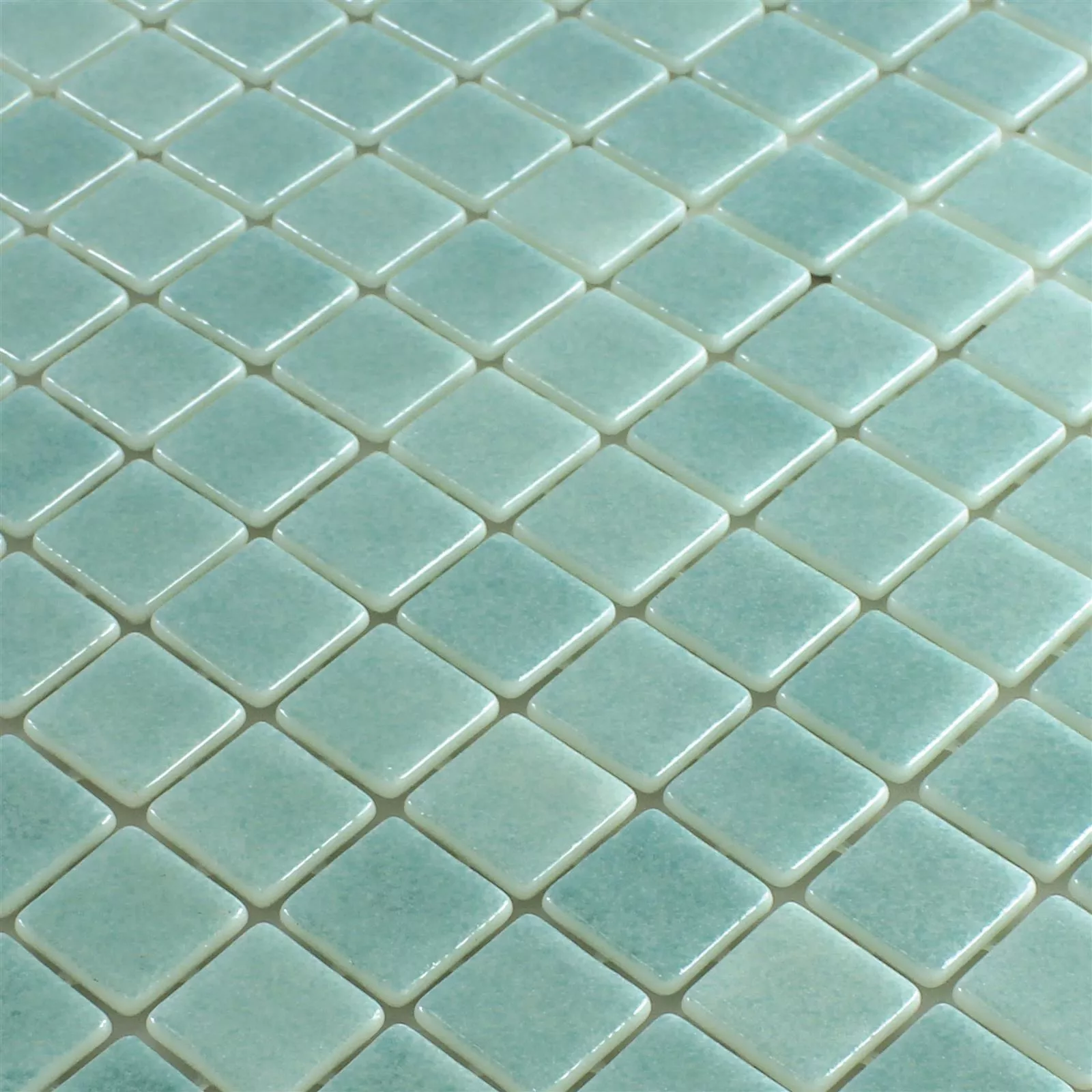 Glas Schwimmbad Pool Mosaik Antonio Türkis