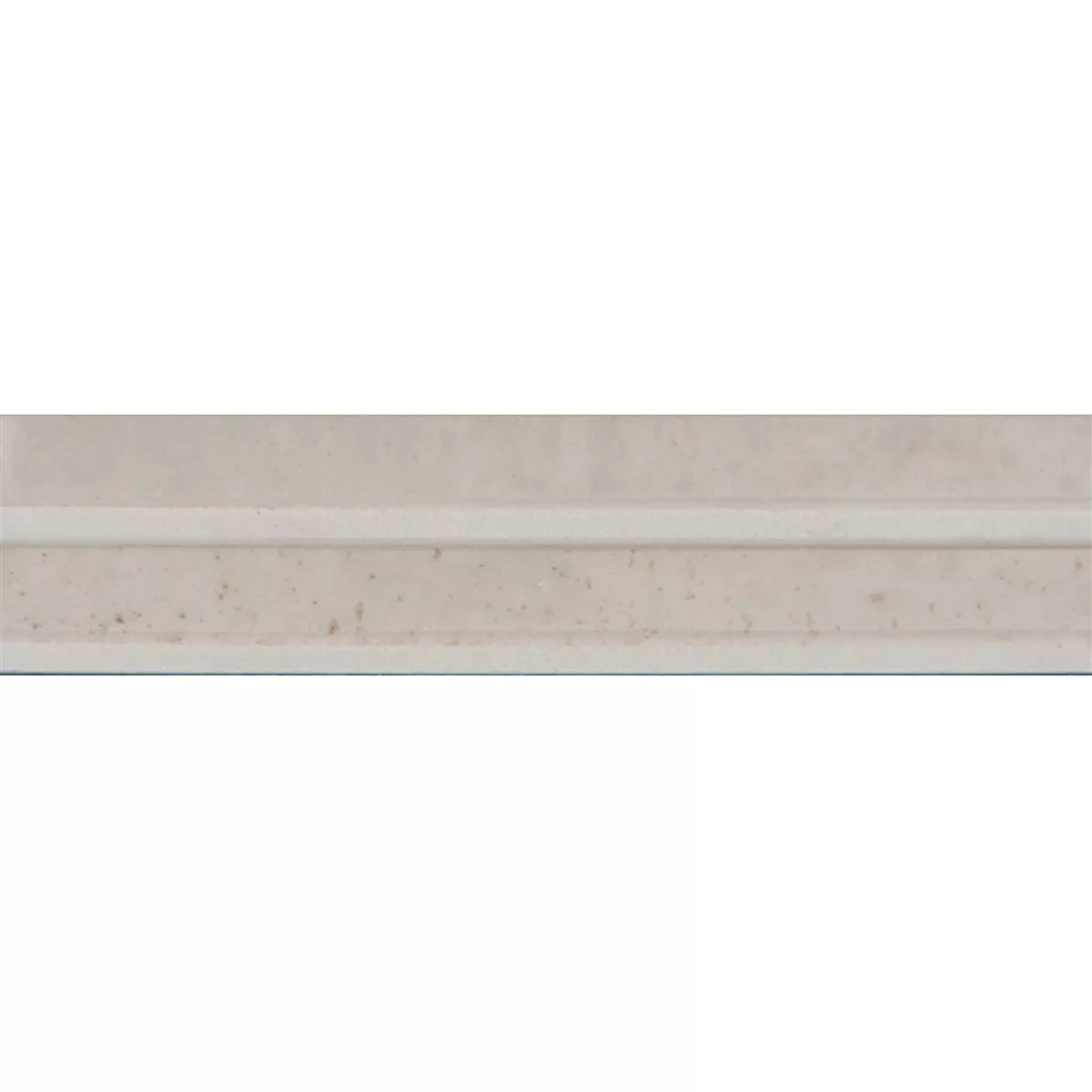 Artemis Bone Glänzend Strukturiert 3D 6x24 cm