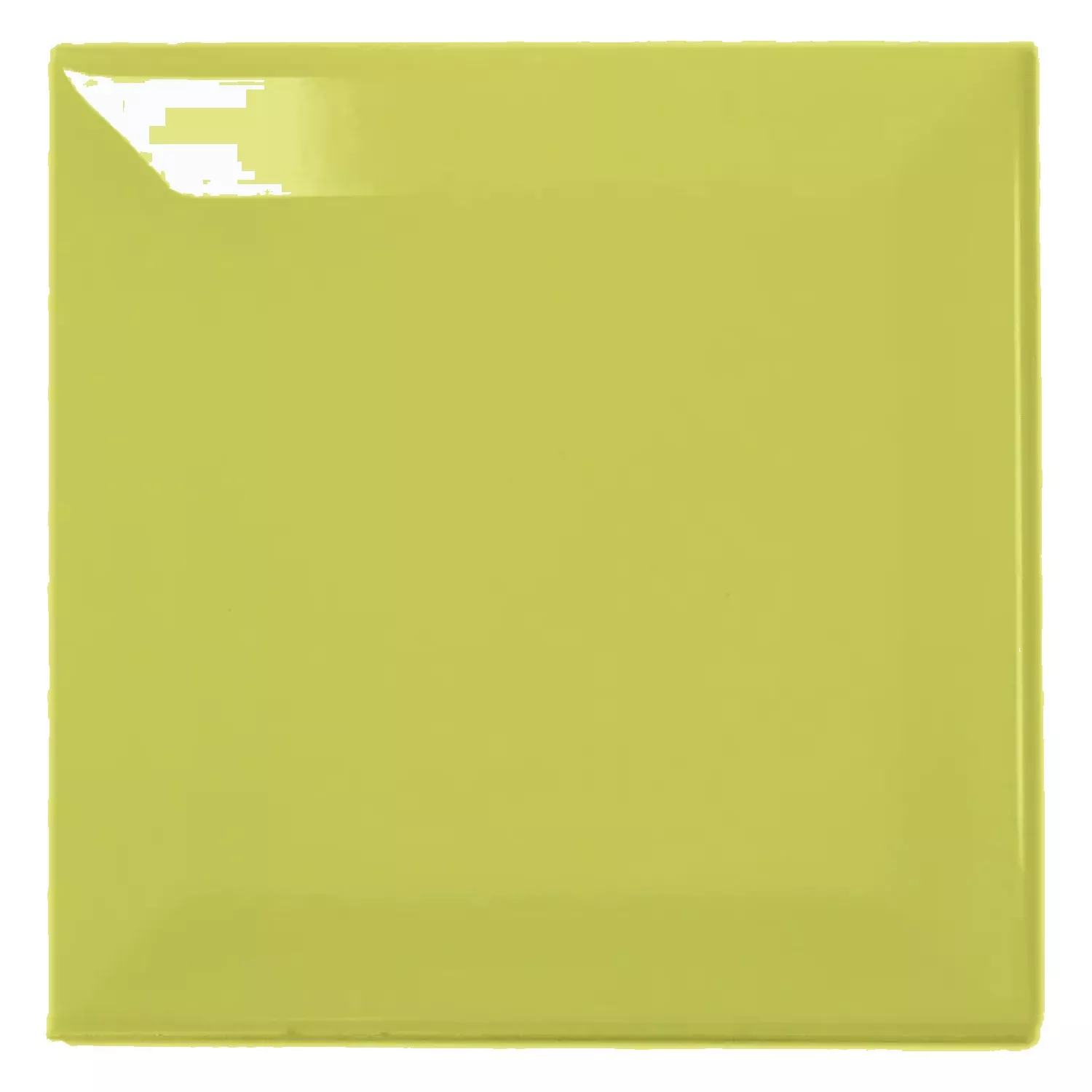 Metrofliese Grün Glänzend 10x10 cm Facette Catarina Pistacho