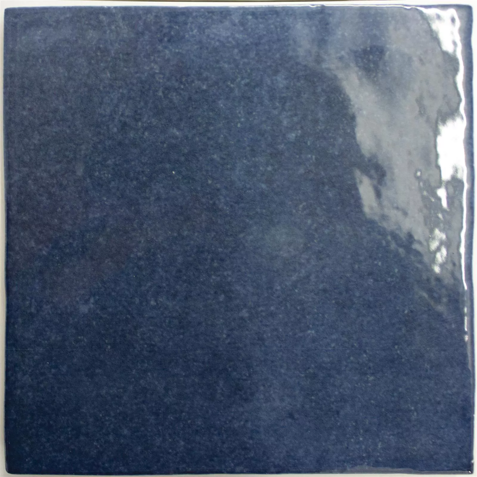 Muster Wandfliesen Concord Wellenoptik Blau 13,2x13,2cm