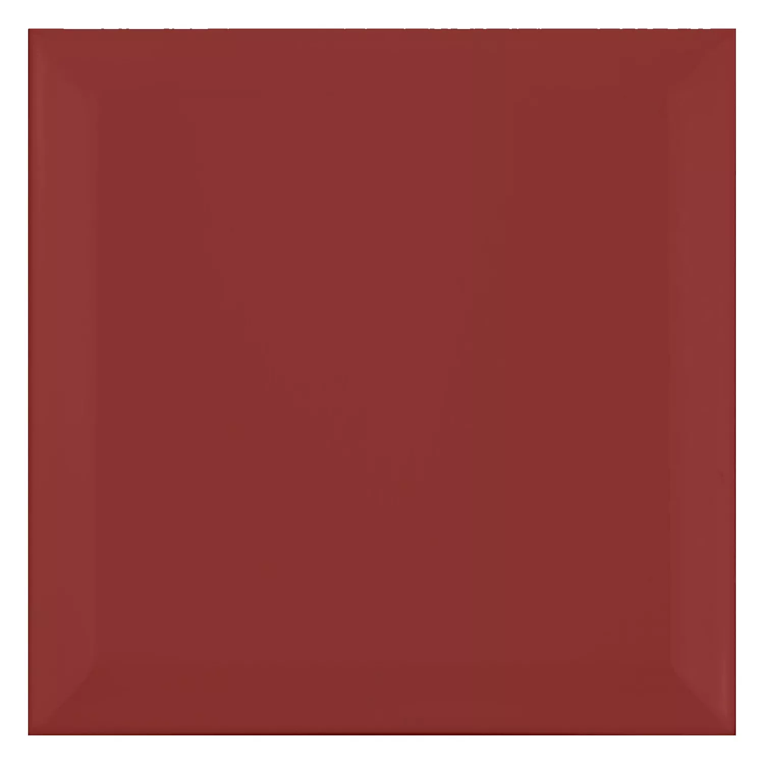 Metrofliese Rot Matt 15x15 cm Facette Eris Burdeos