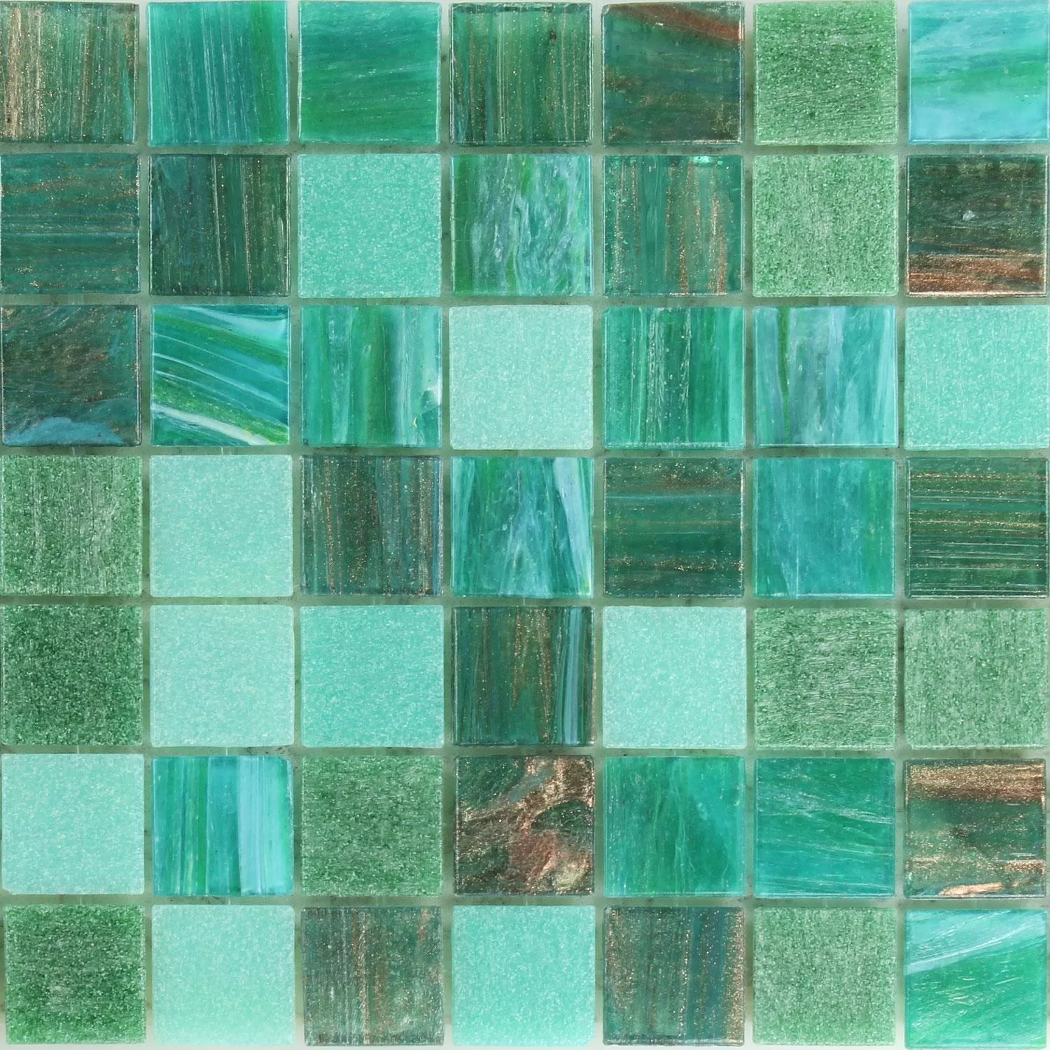 Mosaikfliesen Trend-Vi Recycling Glas Foliage