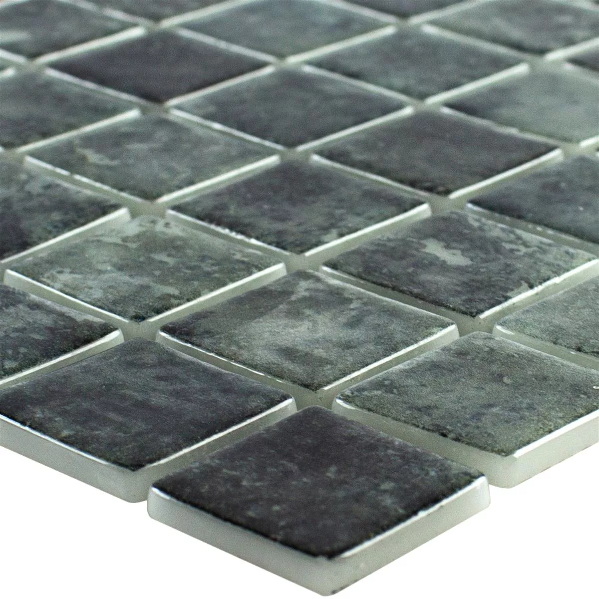 Glas Schwimmbad Mosaik Baltic Schwarz 25x25mm Glas Schwimmbad Mosaik Baltic Schwarz 25x25mm