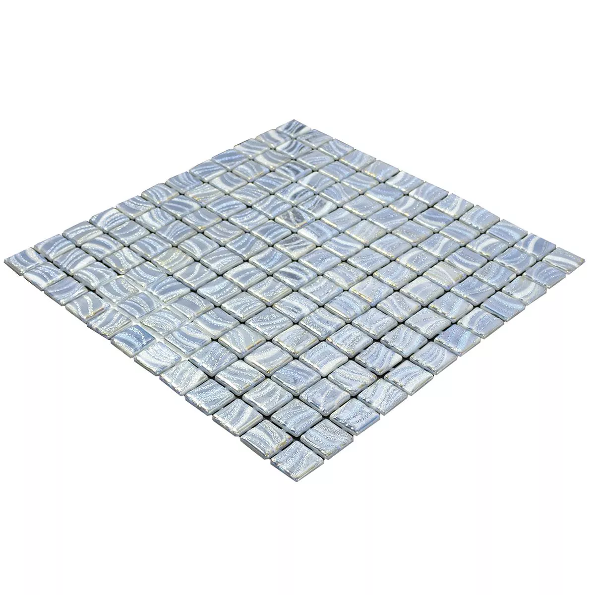 Glas Schwimmbad Pool Mosaik Marisburg Blau Glitzer