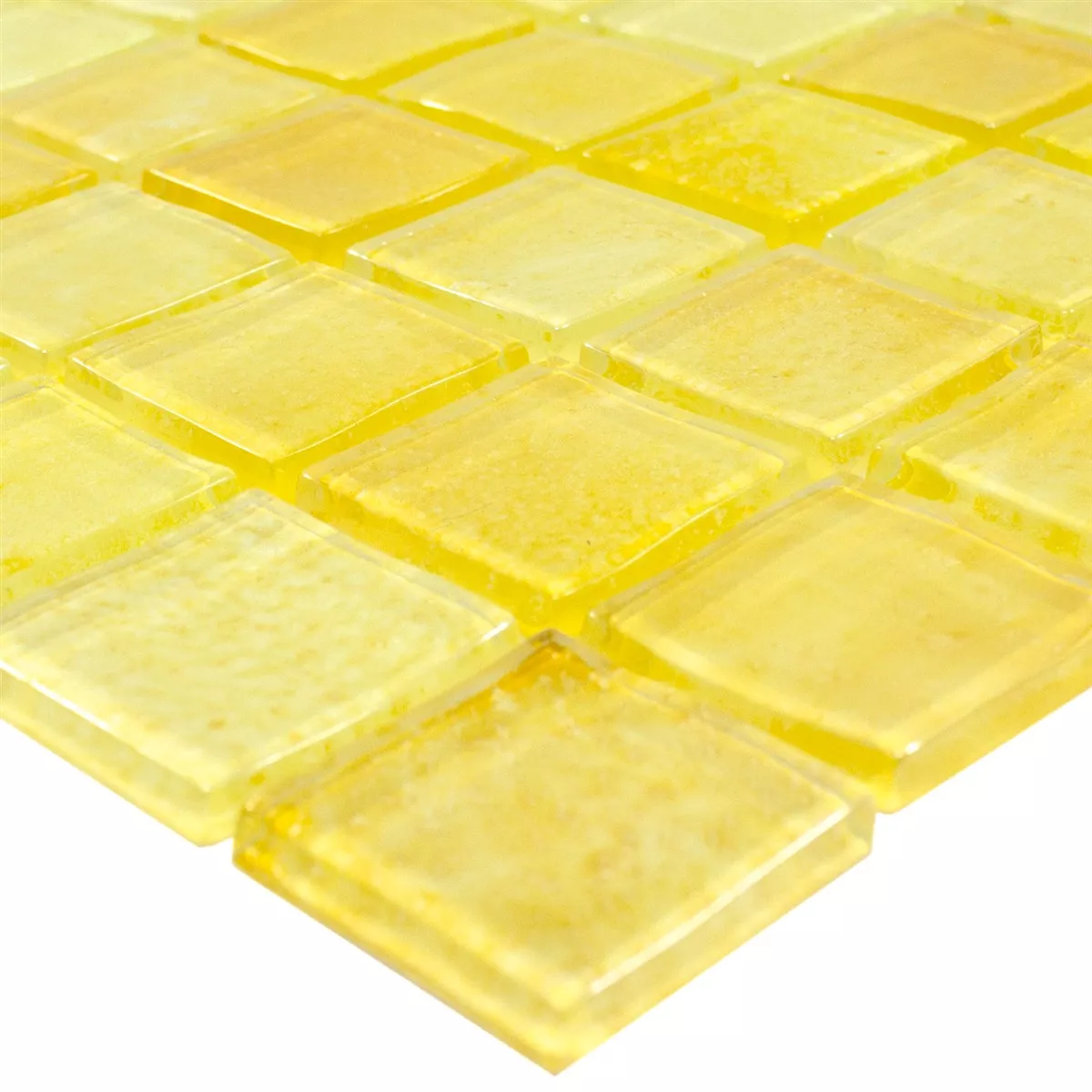 Glasmosaik Argos Gelb 23x23x4 mm
