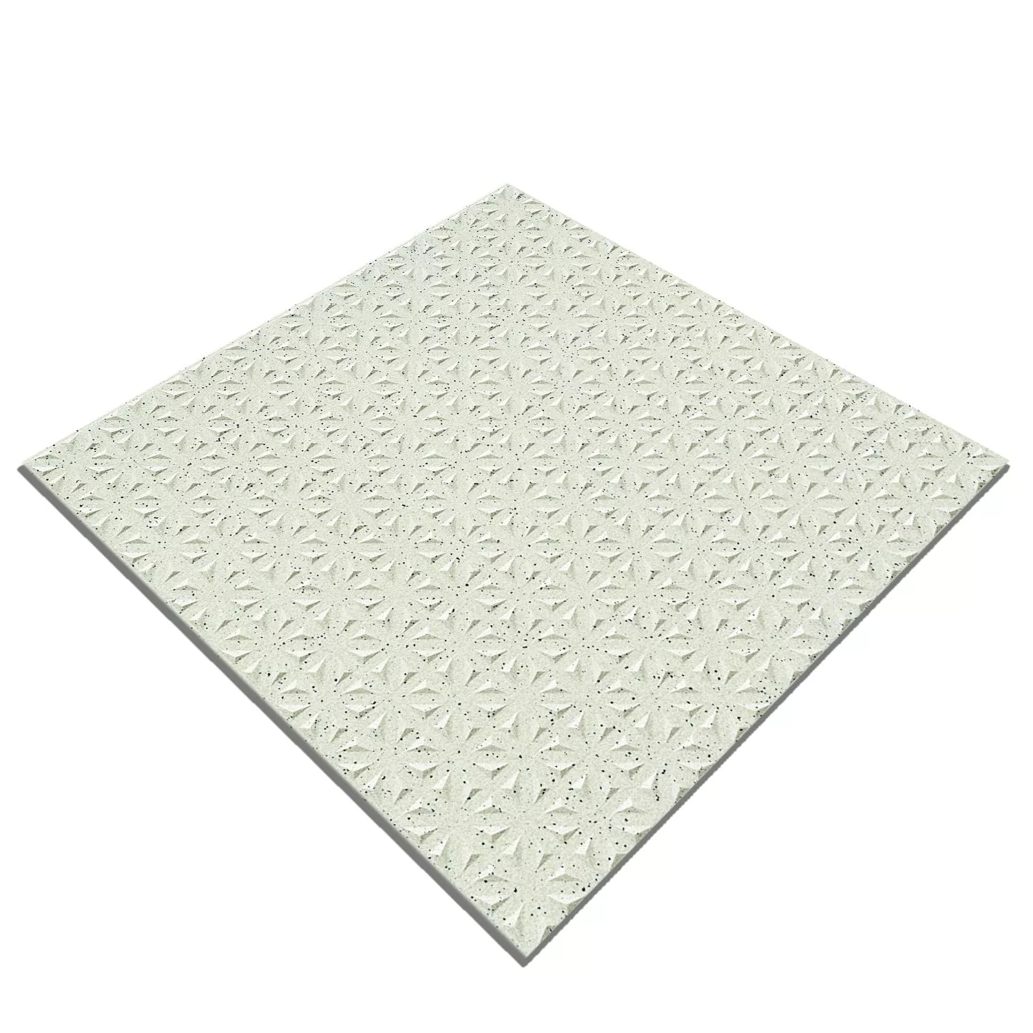 Muster Bodenfliese Feinkorn R12/V4 Creme Gespenkelt 15x15cm