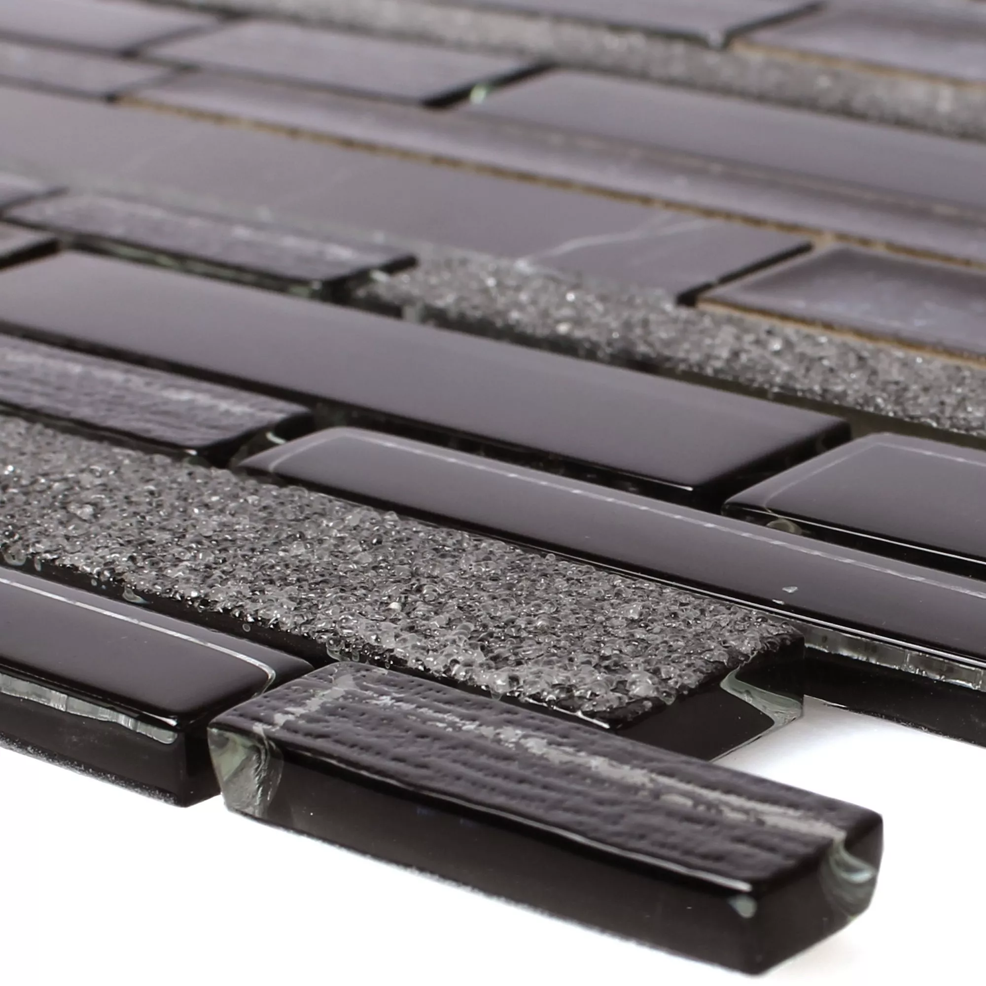 Glas Naturstein Keramik Mosaik Kozan Schwarz Glas Naturstein Keramik Mosaik Kozan Schwarz