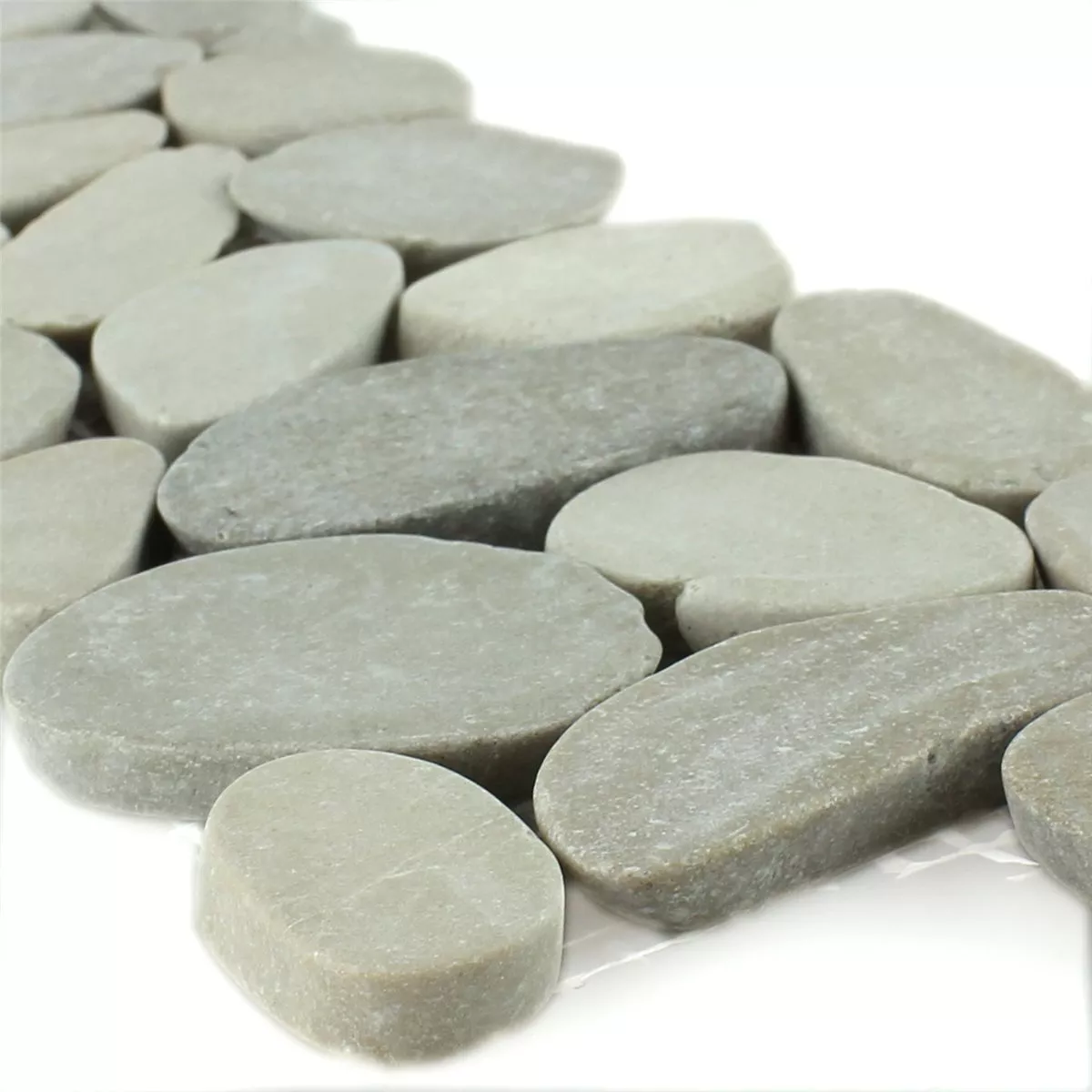 Flusskiesel Bordüre 10x30cm Beige Pebbles Flusskiesel Bordüre 10x30cm Beige Pebbles